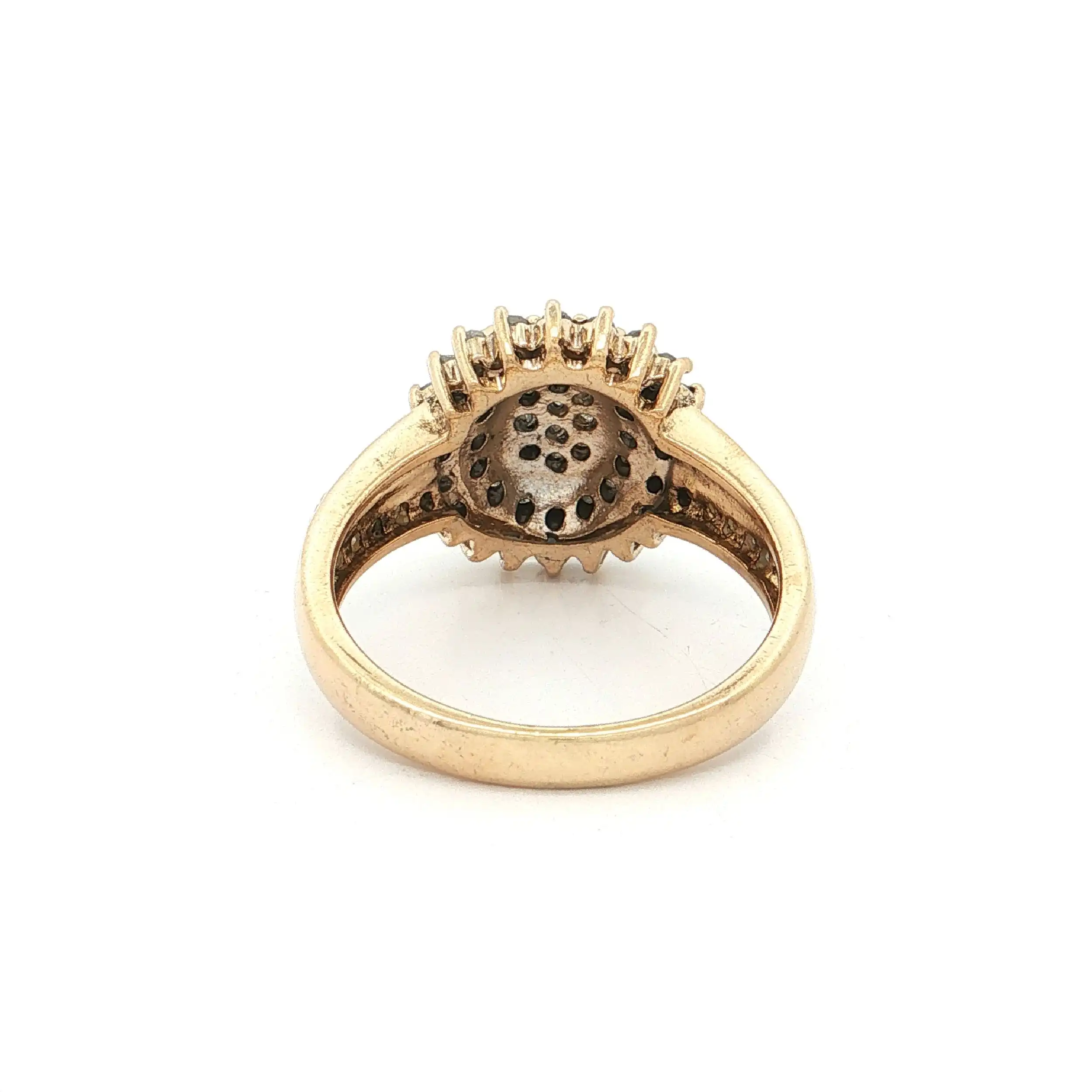 Ring Silber vergoldet mit Diamanten