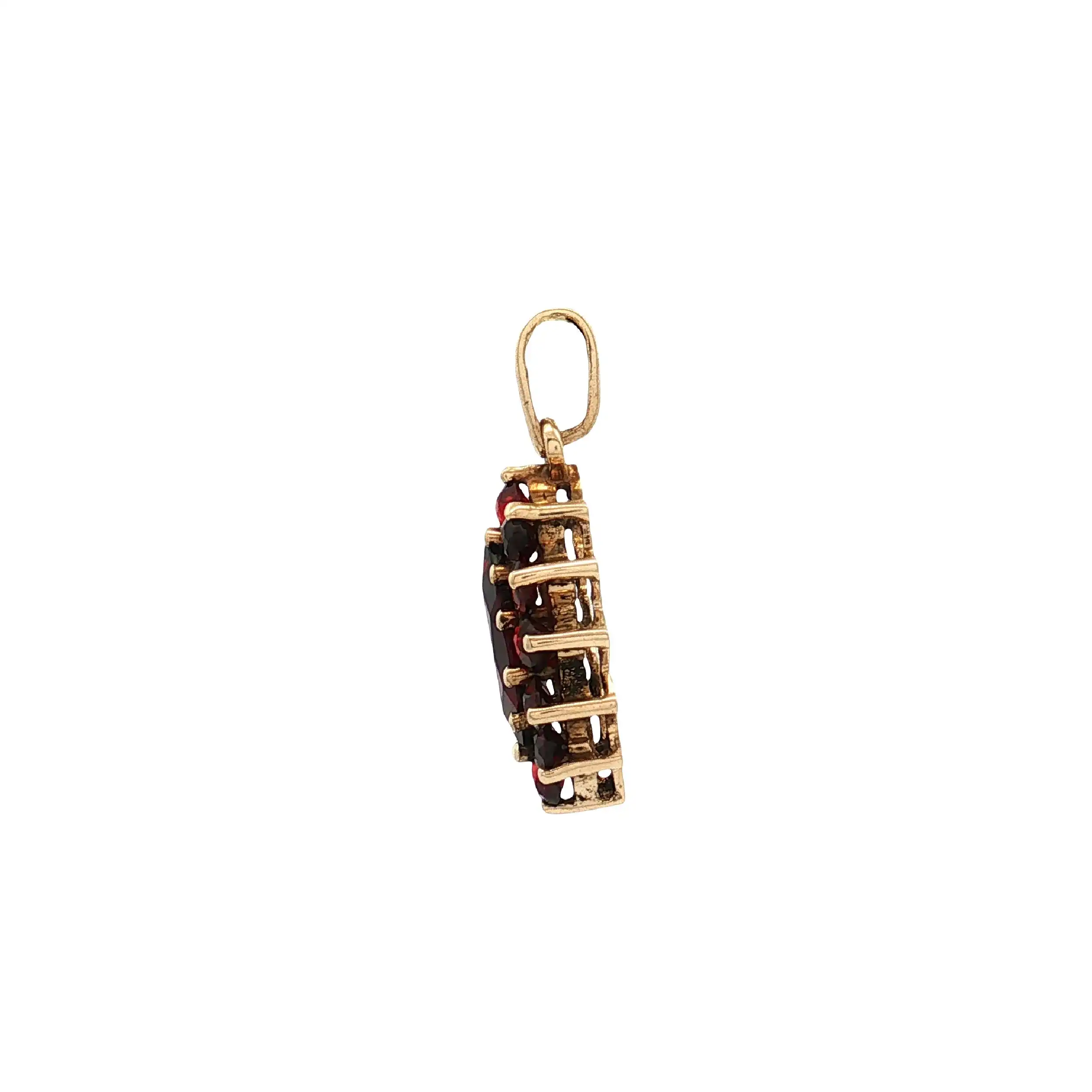 Anhänger Gelbgold mit Granat Anhänger Gelbgold mit Granat