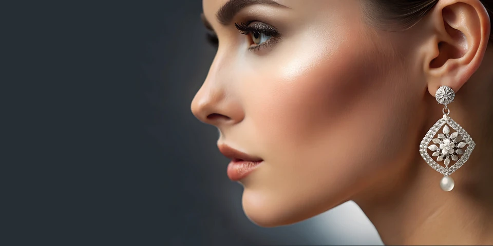 Ohrschmuck mit Model