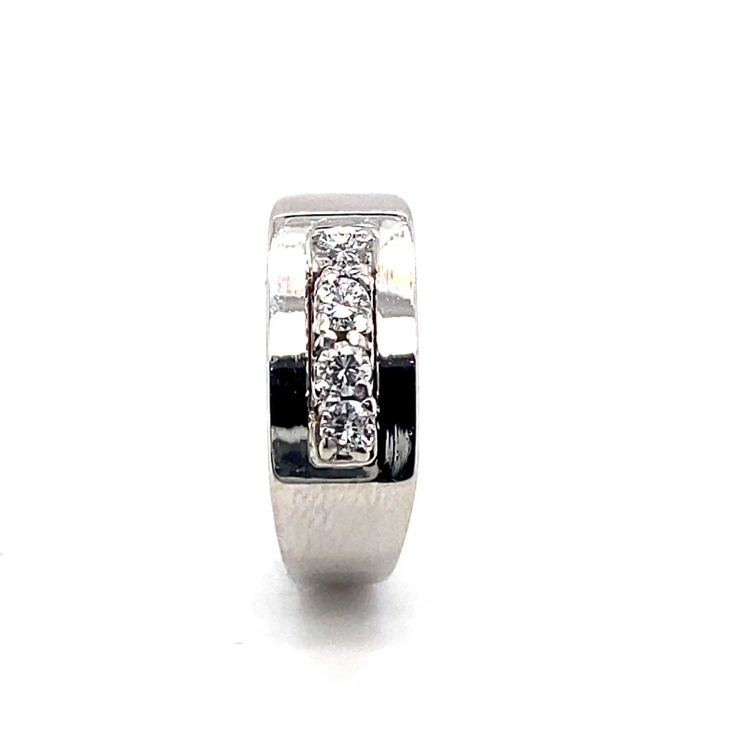 Ring Weißgold mit Brillanten, graviert mit 0,24ct Ring Weißgold mit Brillanten, graviert mit 0,24ct