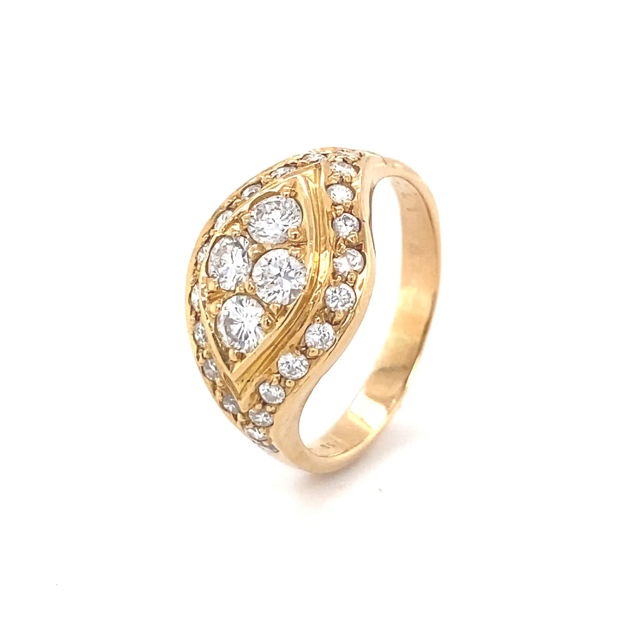 Ring Gelbgold mit Brillanten