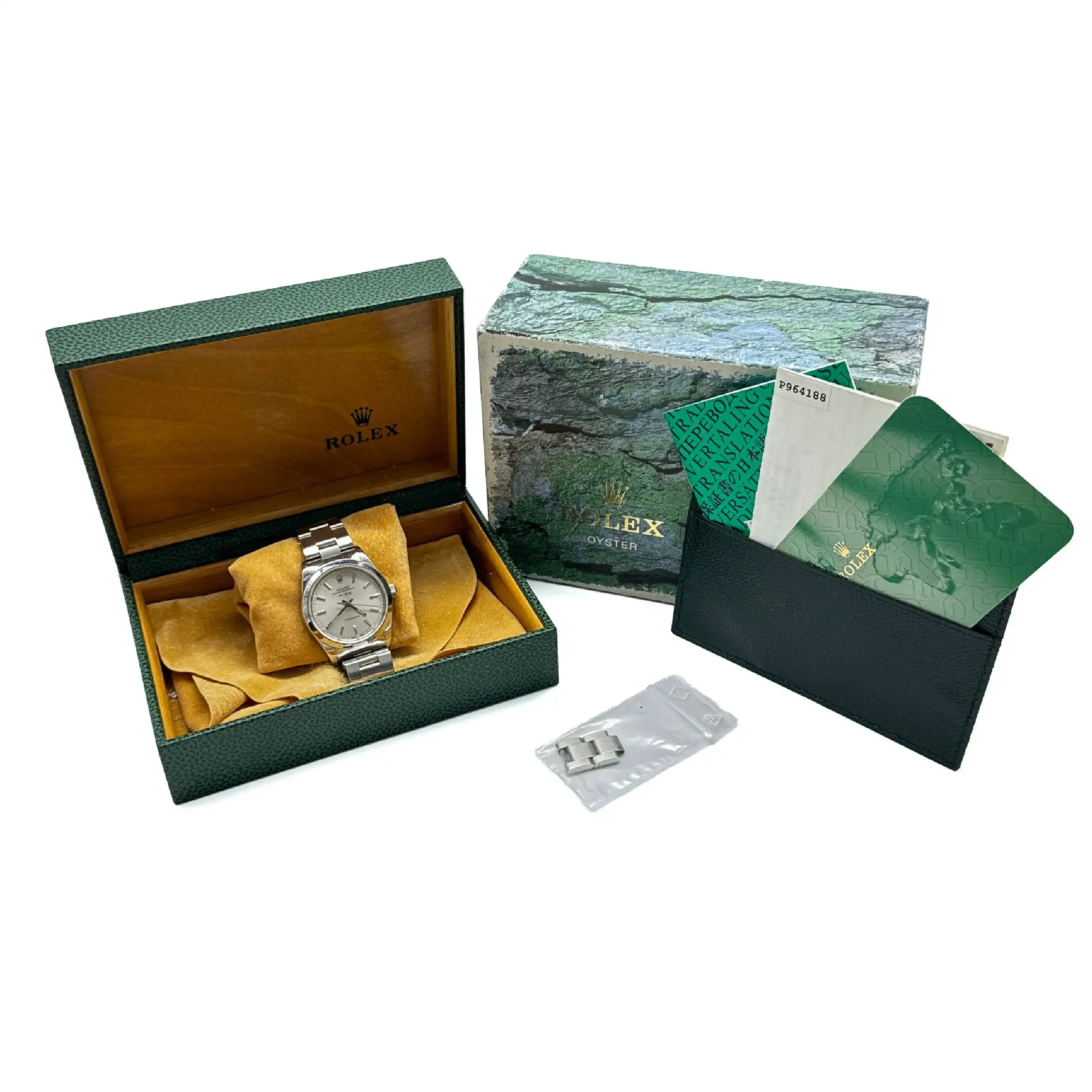 Damenuhr Rolex Airking ref: 14000M mit Box und Papieren