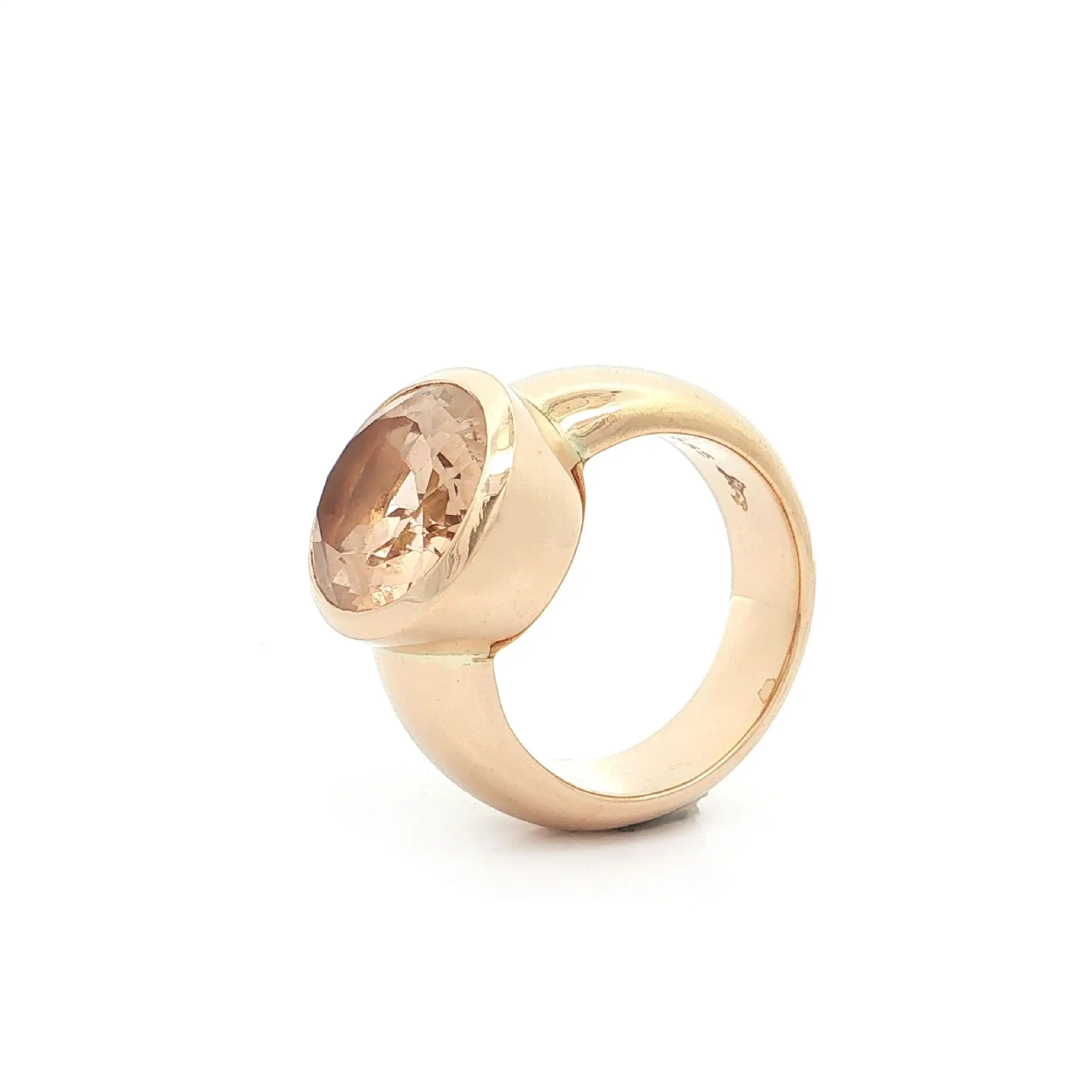 Ring Gelbgold mit Morganit