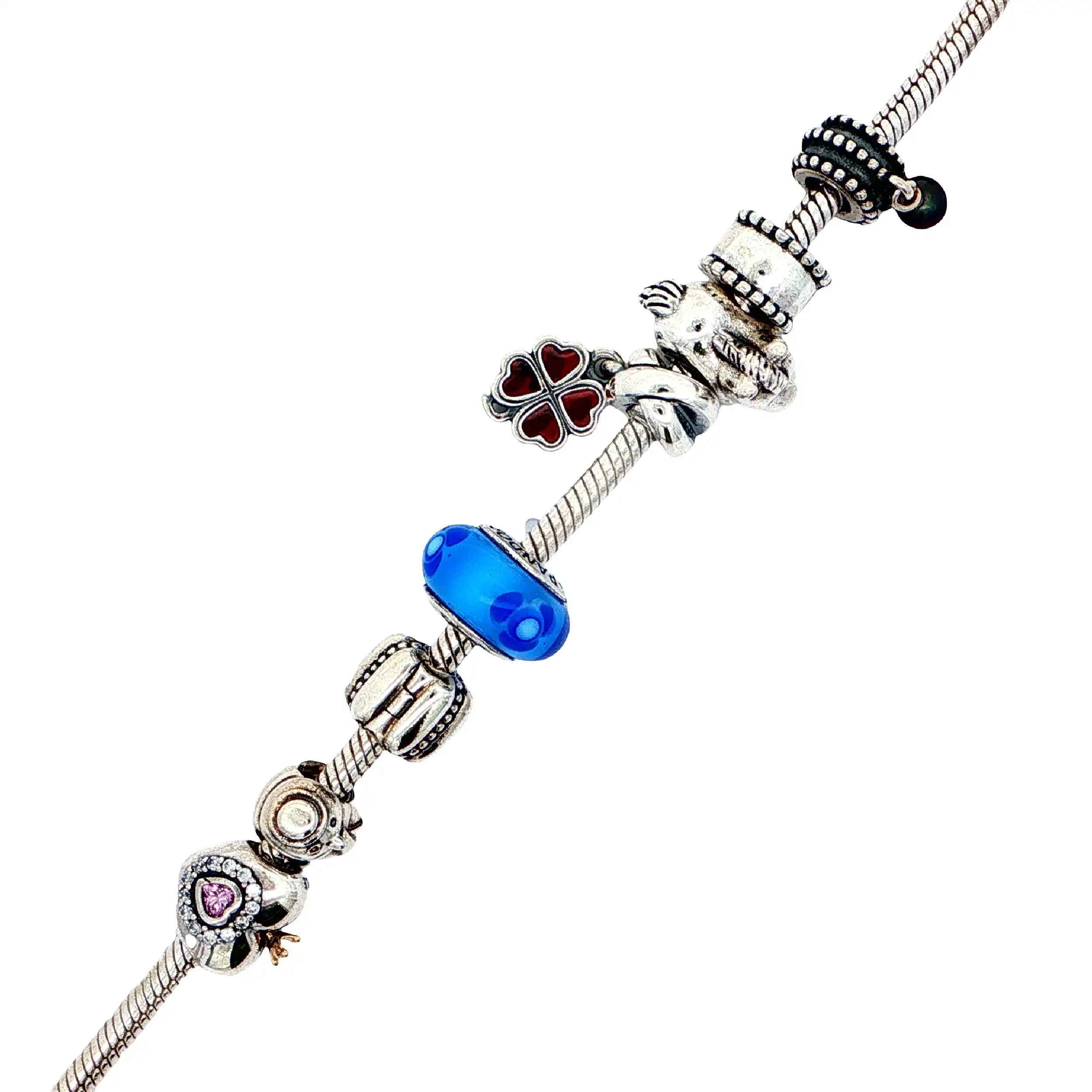 Pandora Armband Silber mit 9 Charms Pandora Armband Silber mit 9 Charms