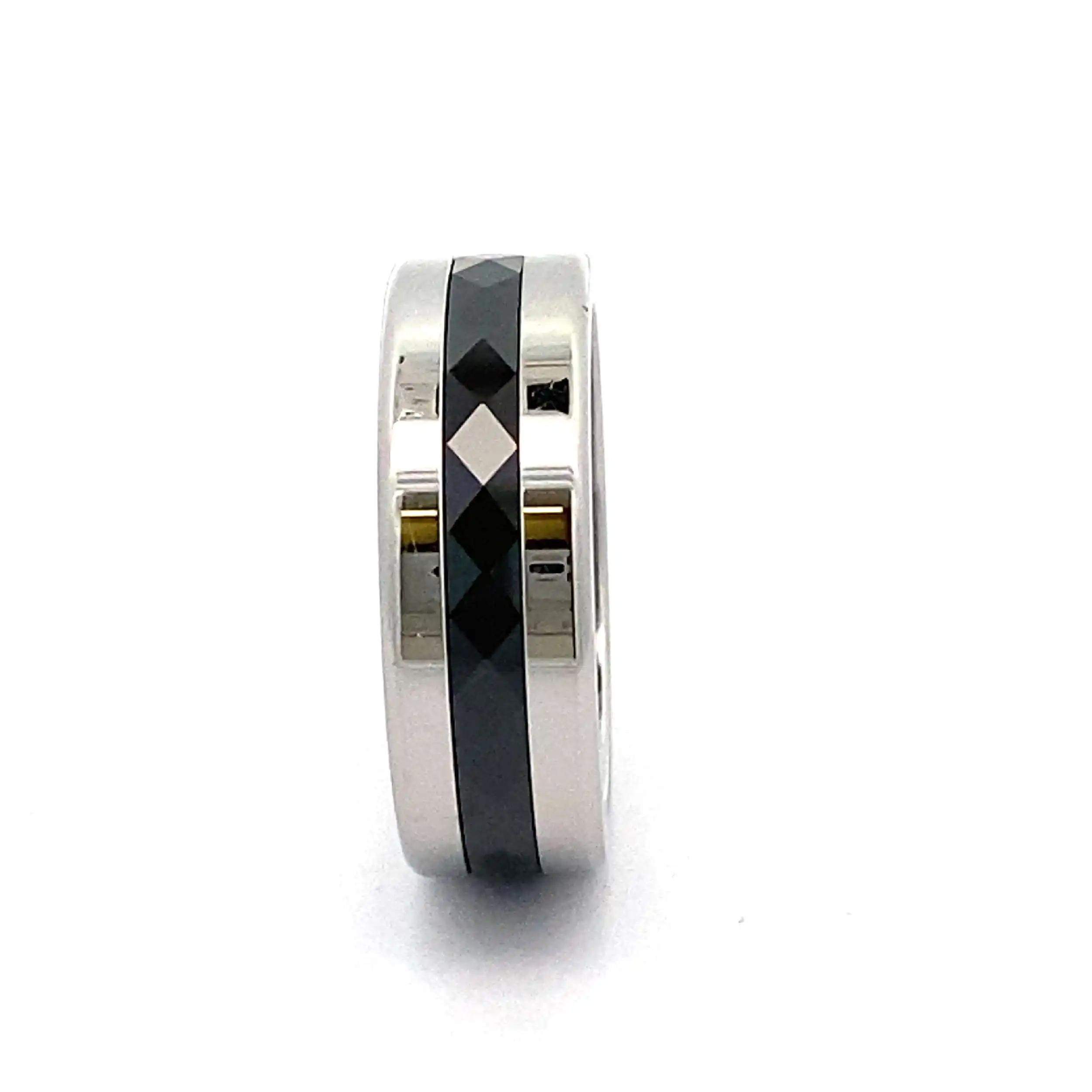 Ring Stahl Bering mit Keramik wechselbar Ring Stahl Bering mit Keramik wechselbar