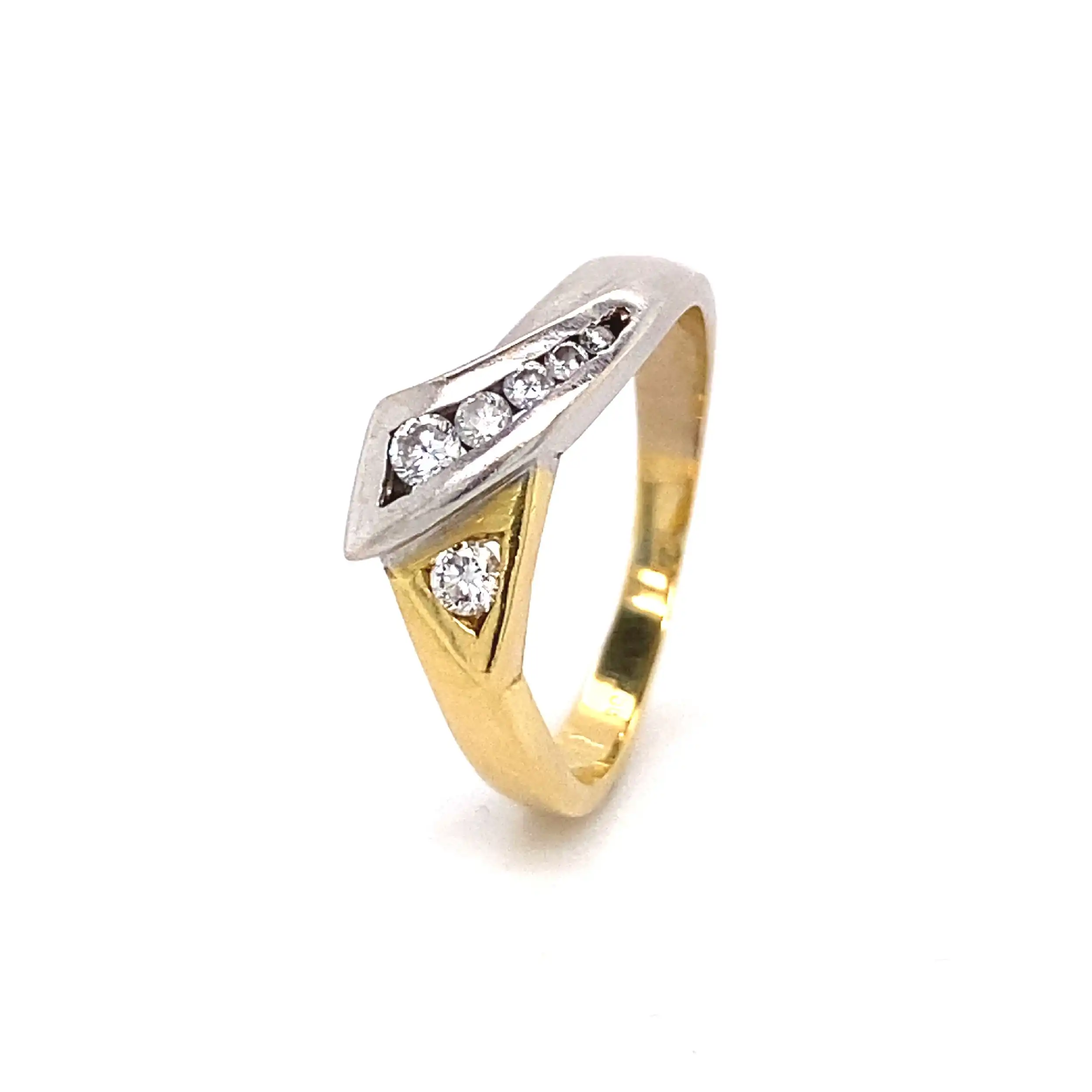 Ring Bicolor mit Brillanten