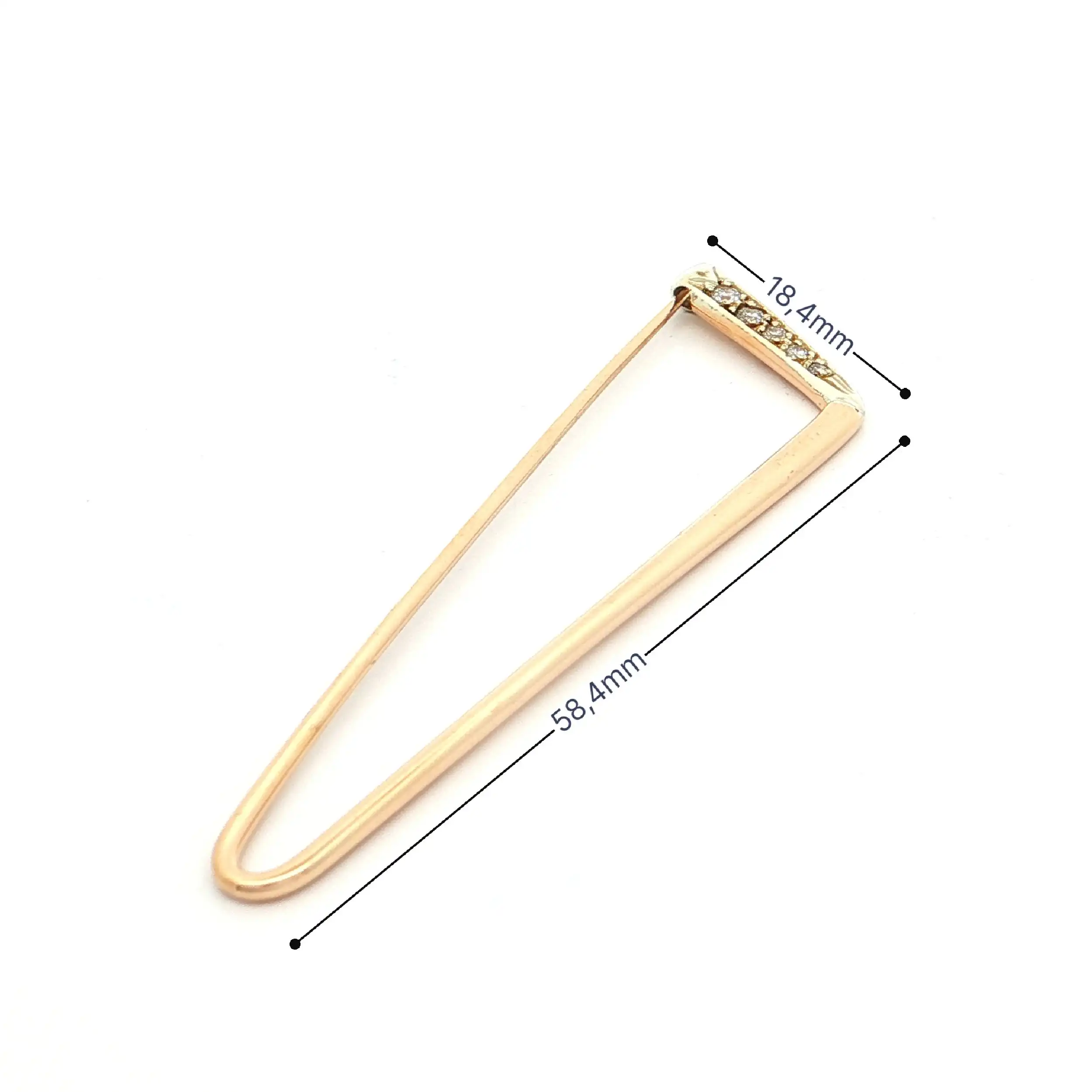 Anstecknadel Gelbgold mit Brillanten Anstecknadel Gelbgold mit Brillanten