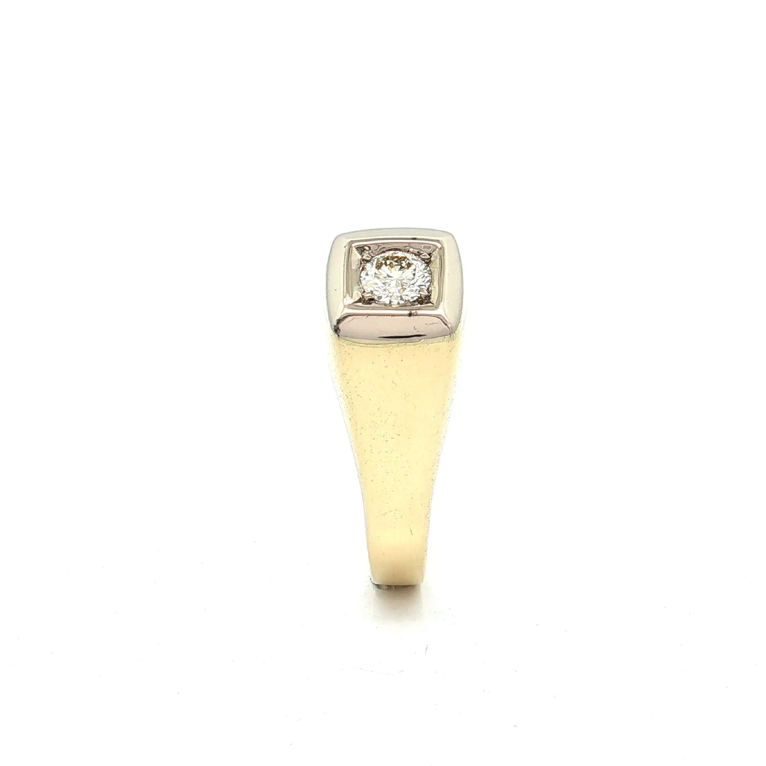 Ring Bicolor mit Solitär Brillanten