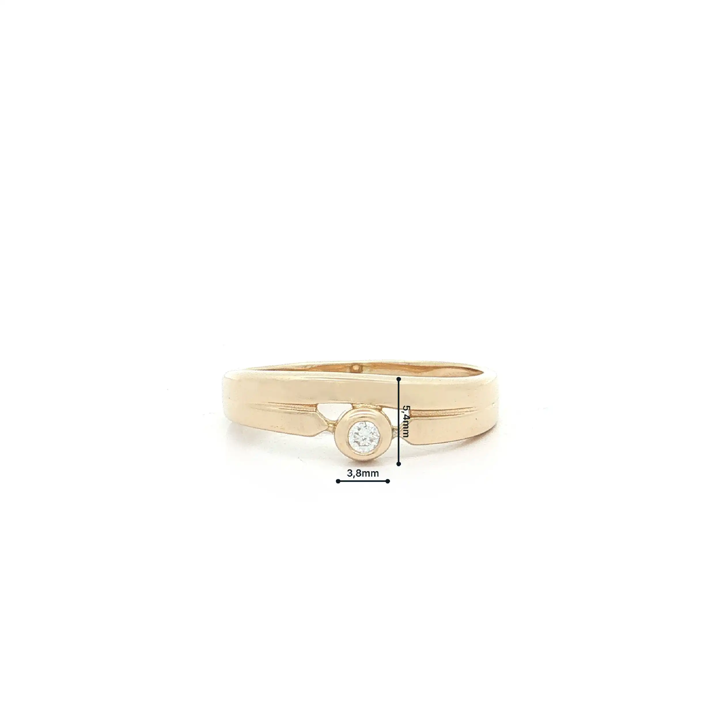 Ring Gelbgold mit Brillant Ring Gelbgold mit Brillant
