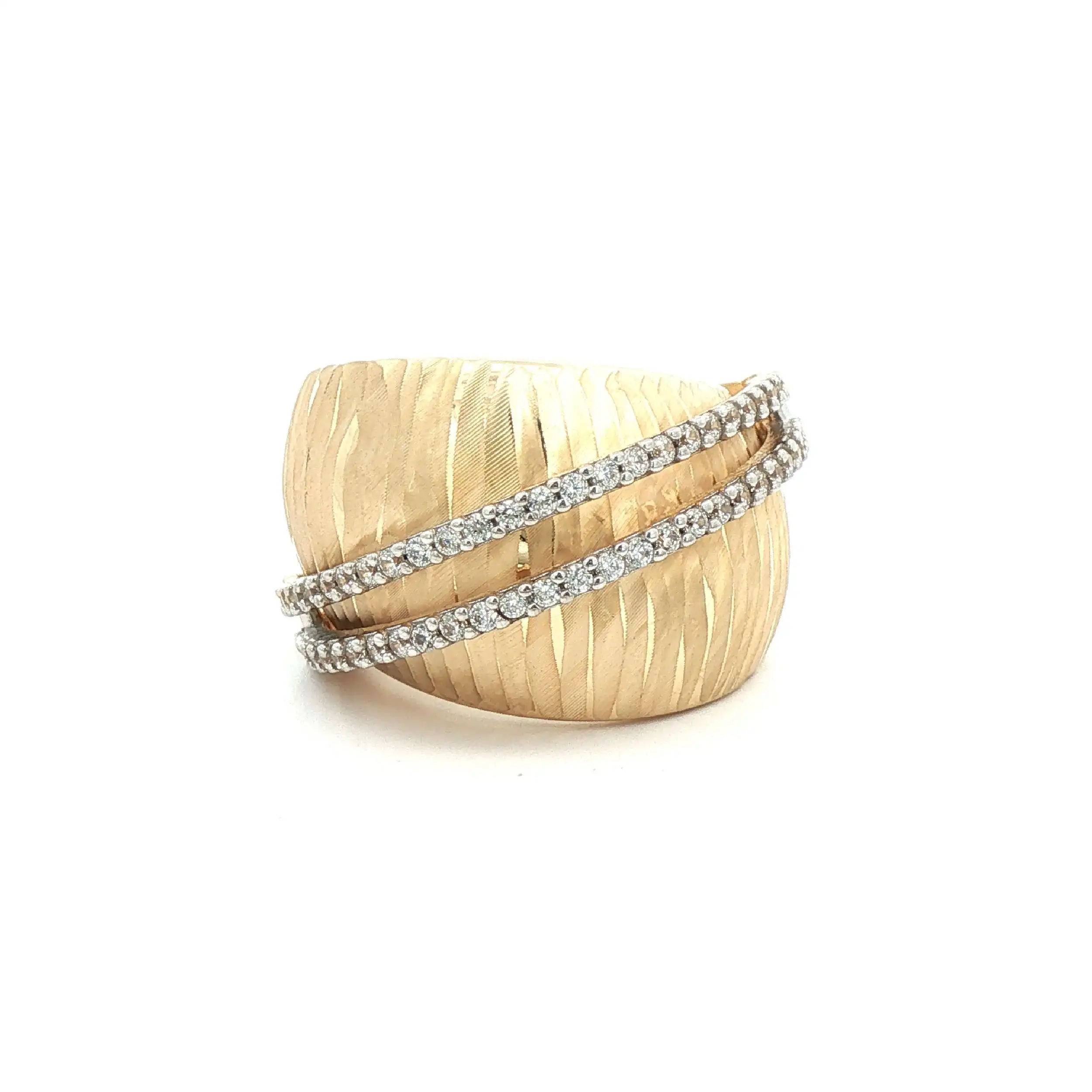 Ring Gelbgold mit Zirkonia Ring Gelbgold mit Zirkonia