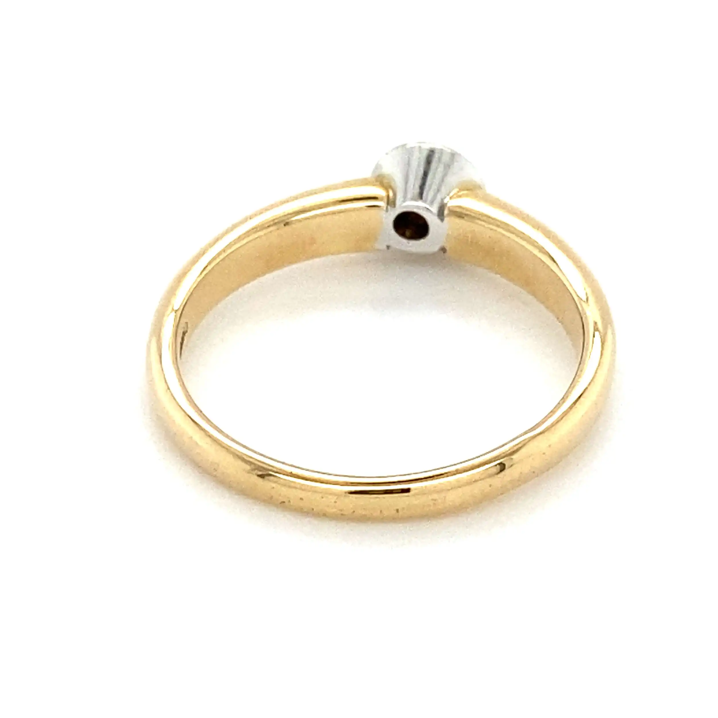 Ring Bicolor mit Brillant Solitär Ring Bicolor mit Brillant Solitär