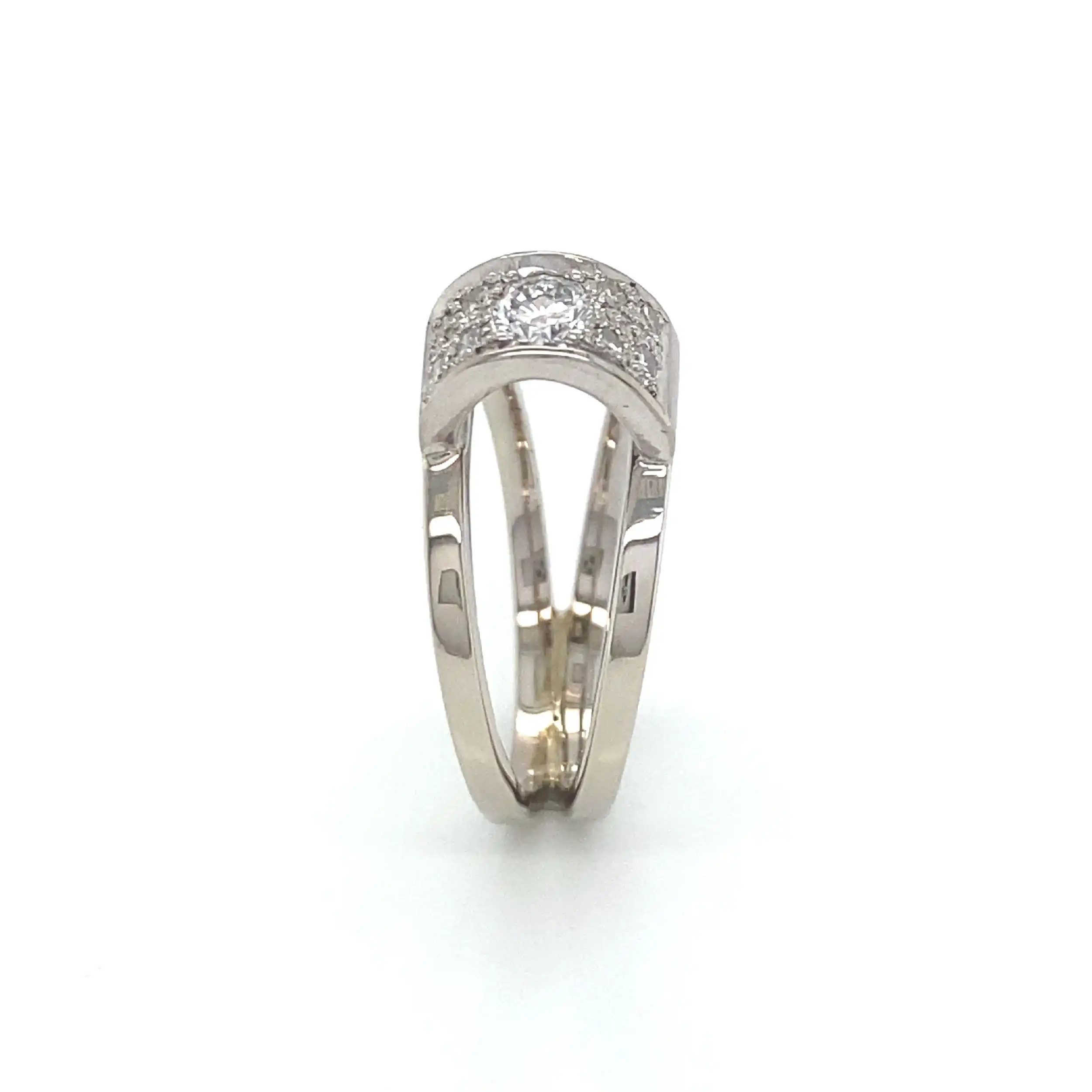 Ring Weißgold mit Brillanten und Diamanten Ring Weißgold mit Brillanten und Diamanten