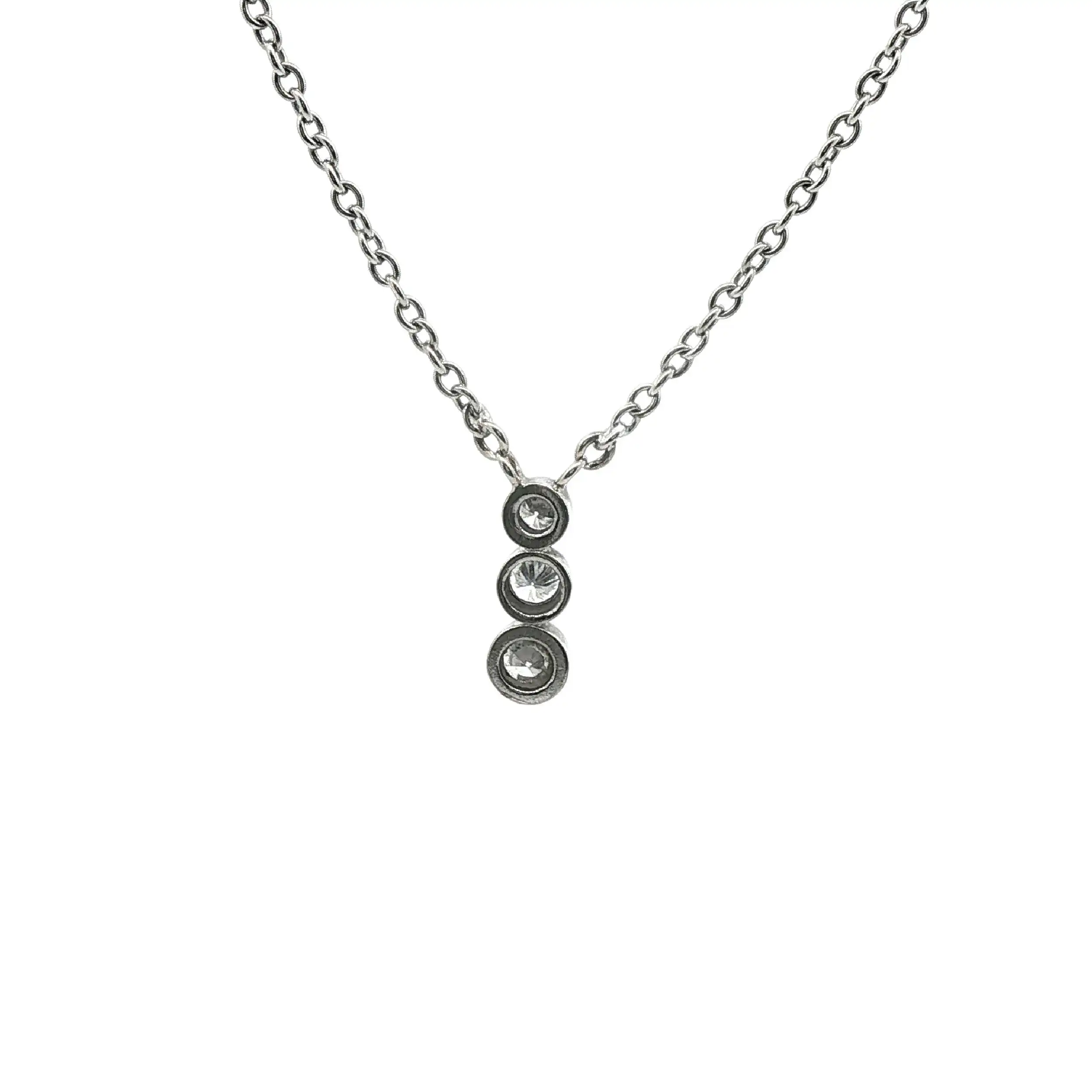 Collier Weißgold mit Brillanten Collier Weißgold mit Brillanten