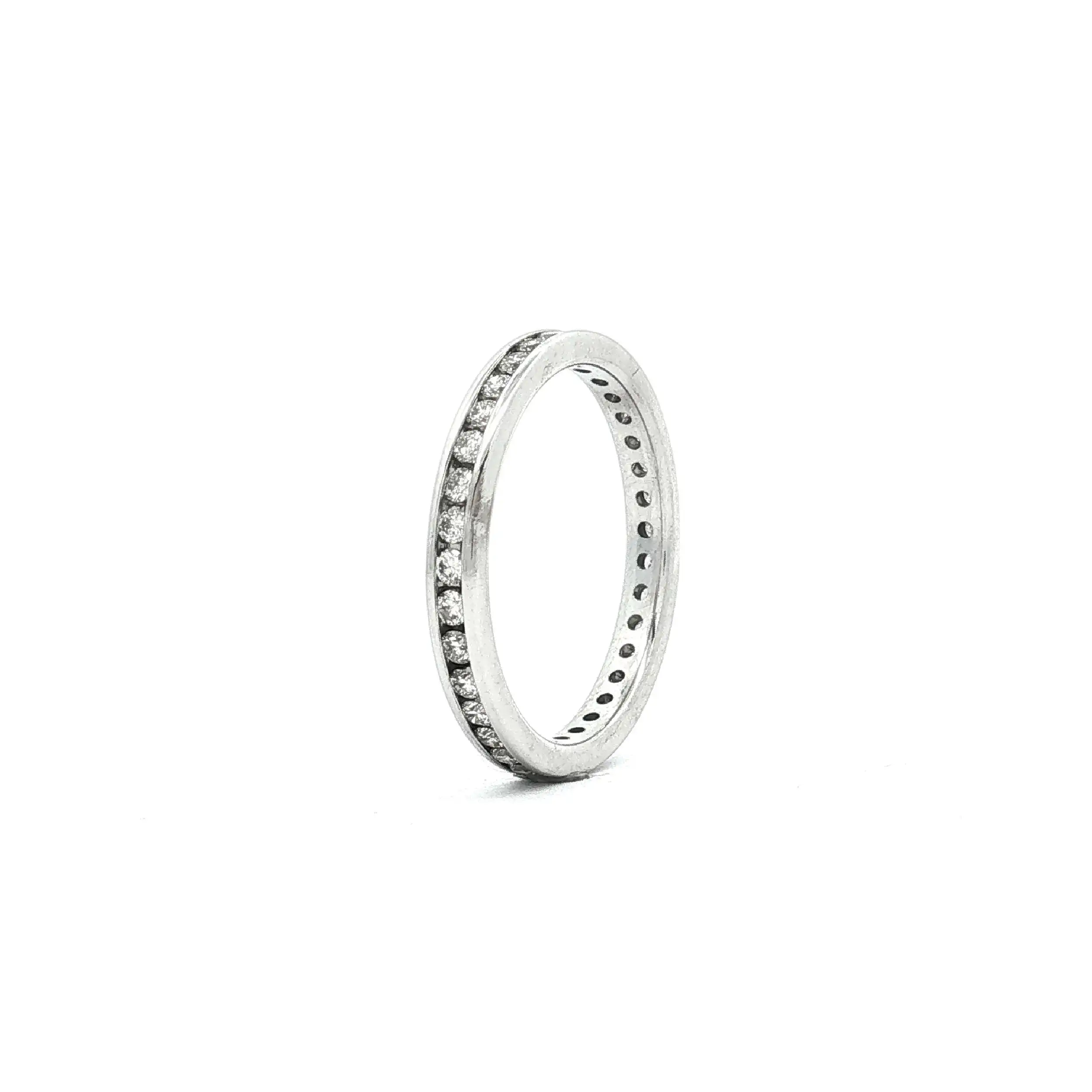 Memoryring Weißgold mit Brillanten