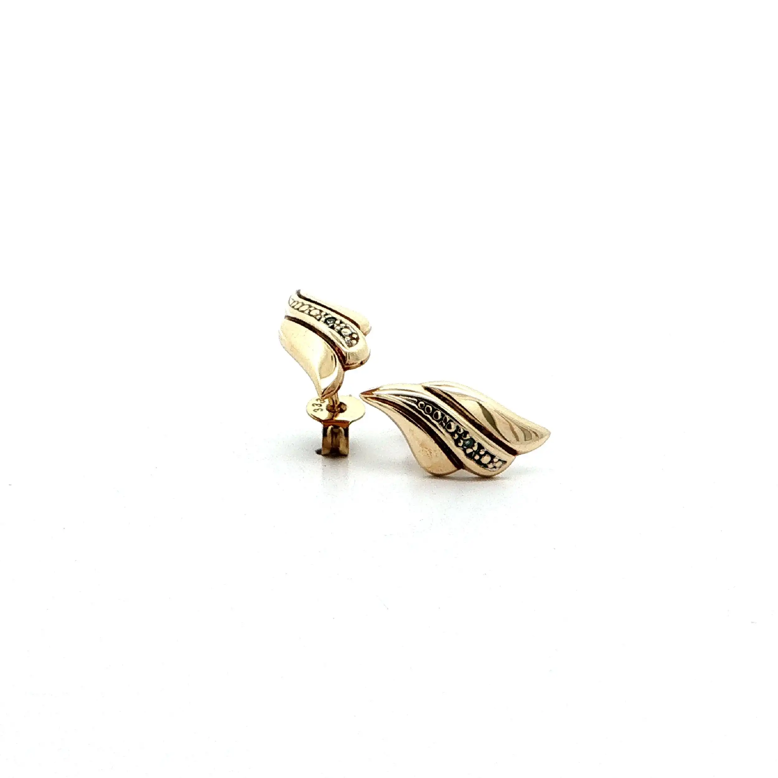 Ohrstecker Gelbgold mit Diamant