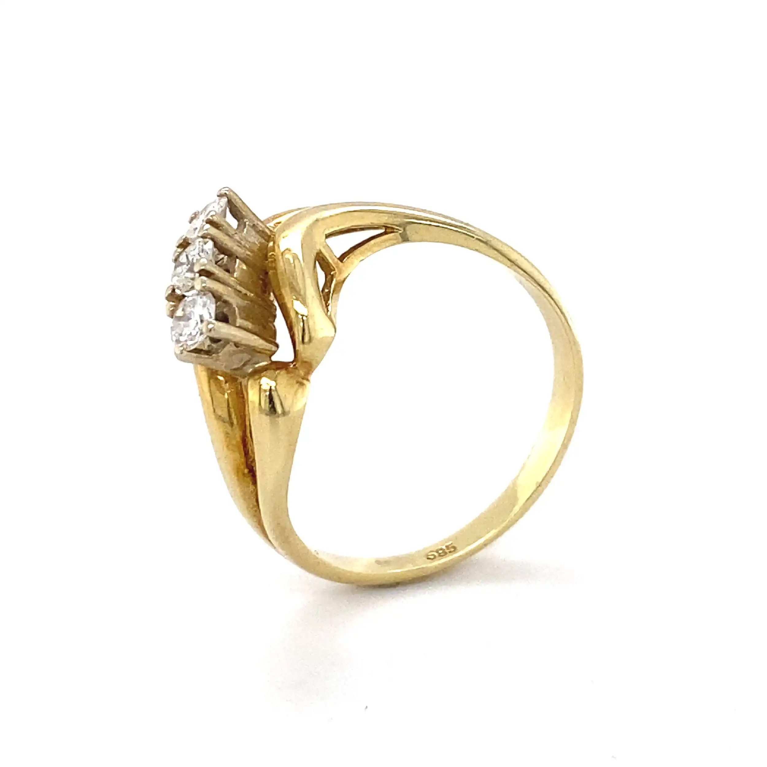 Ring Gelbgold mit Brillanten Ring Gelbgold mit Brillanten