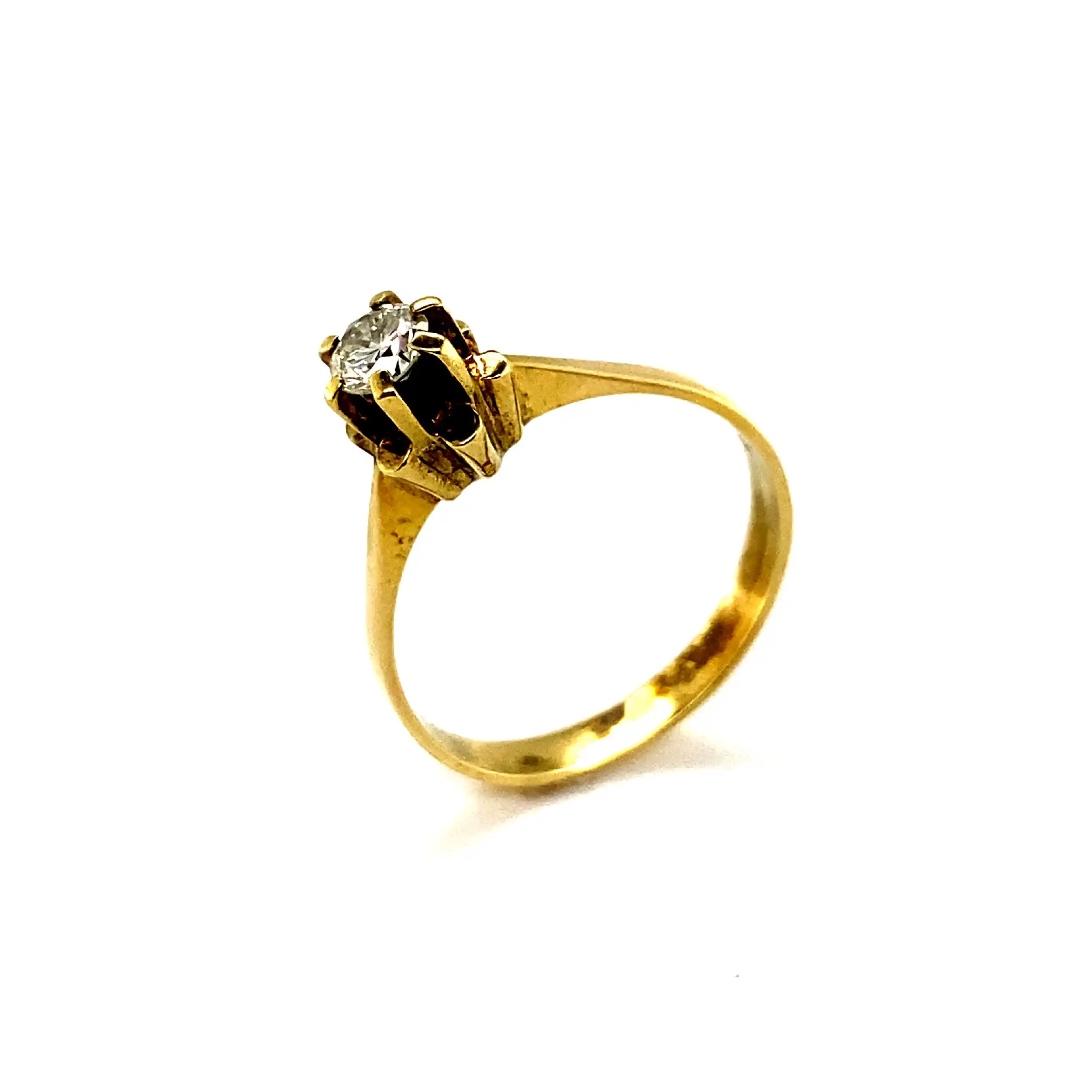 Ring Gelbgold mit Brillant