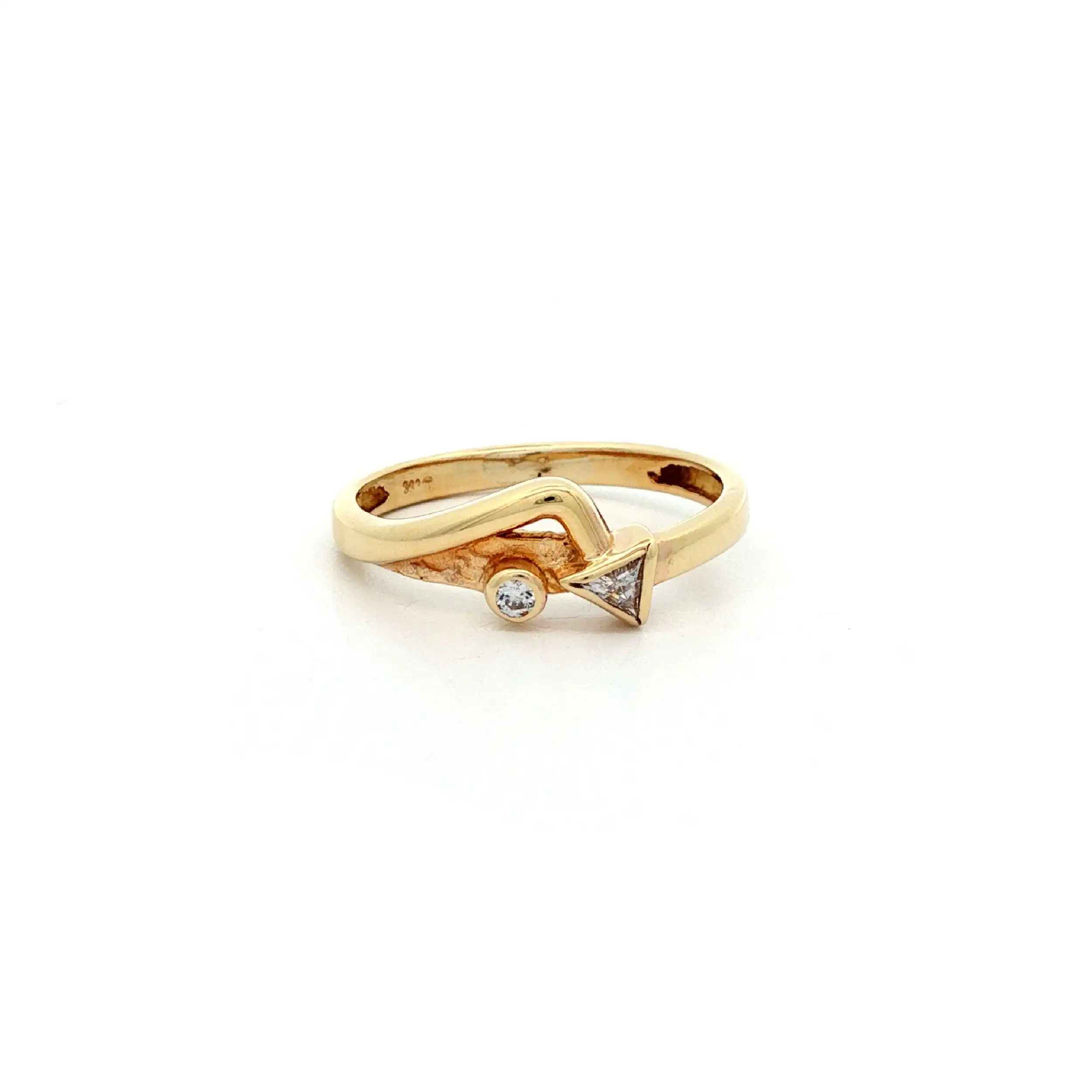 Ring Gelbgold mit Zirkonia Ring Gelbgold mit Zirkonia