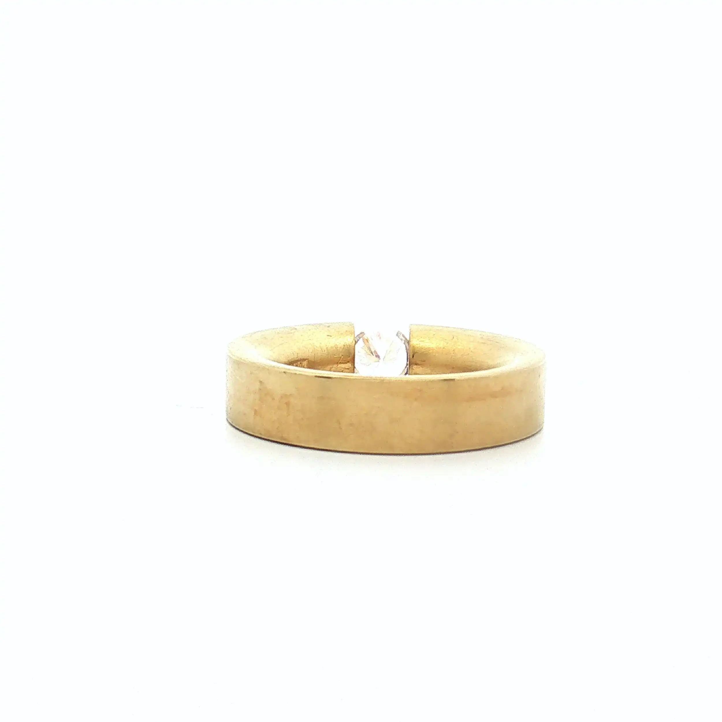 Spannring Silber Niessing "Musterring" Flach mit Zirkonia Spannring Silber Niessing "Musterring" Flach mit Zirkonia