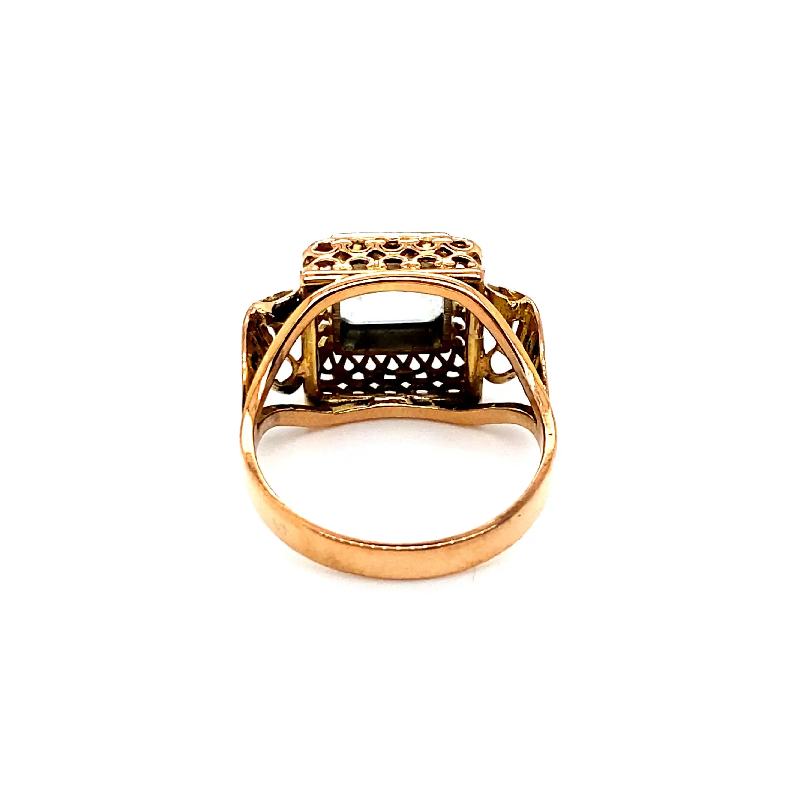 Ring Rosegold mit Aquamarin