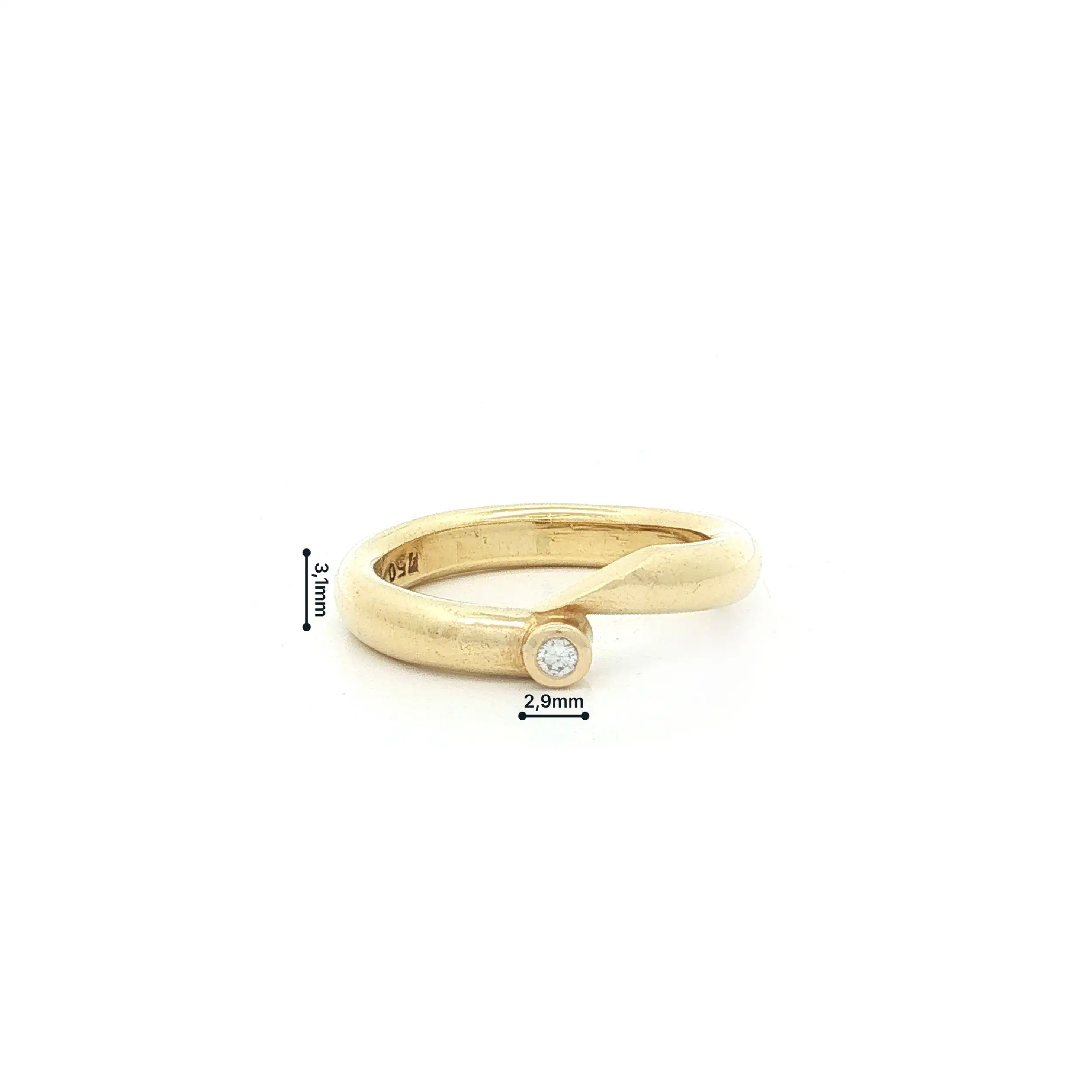 Ring Gelbgold mit Brillant