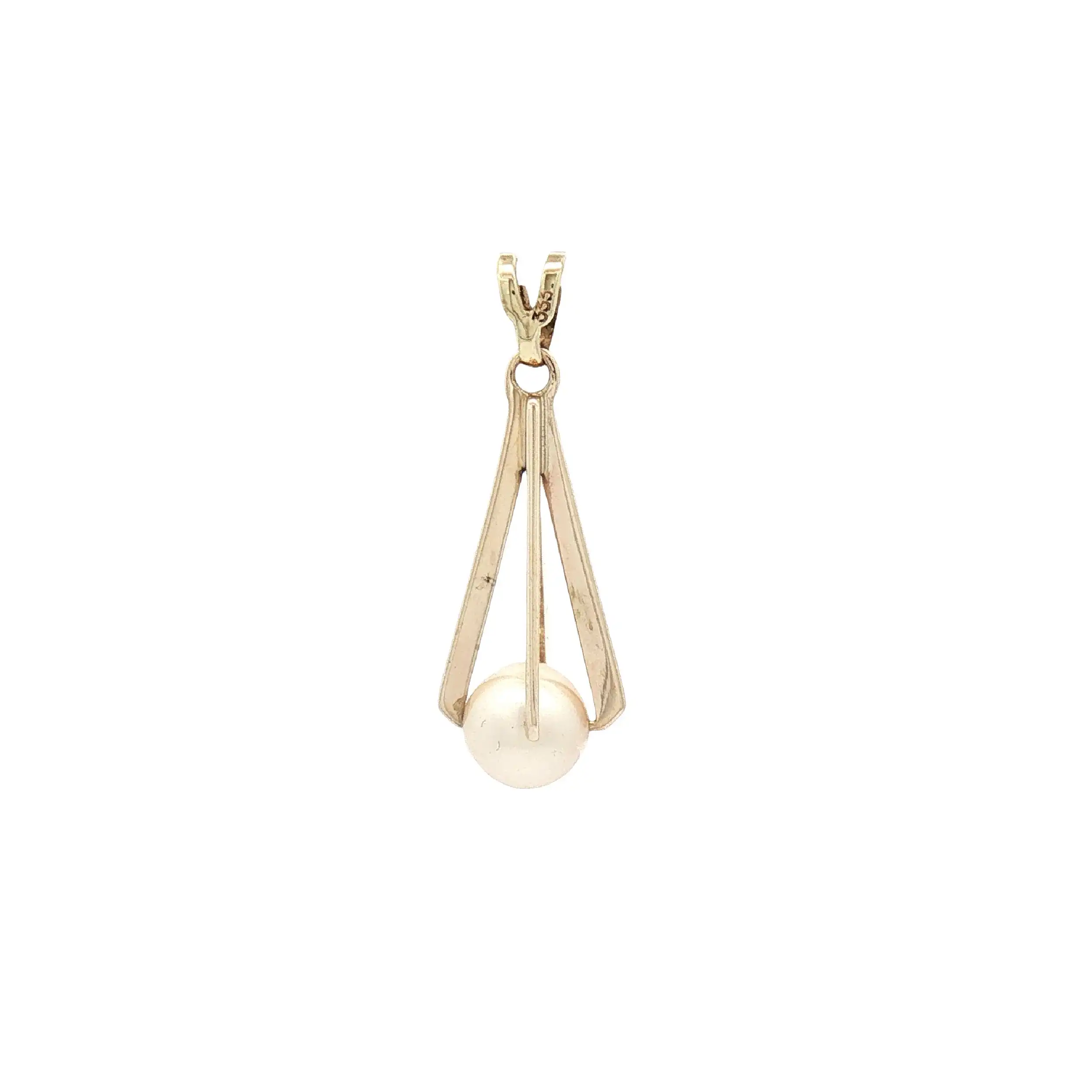 Anhänger Gelbgold mit Perle Anhänger Gelbgold mit Perle