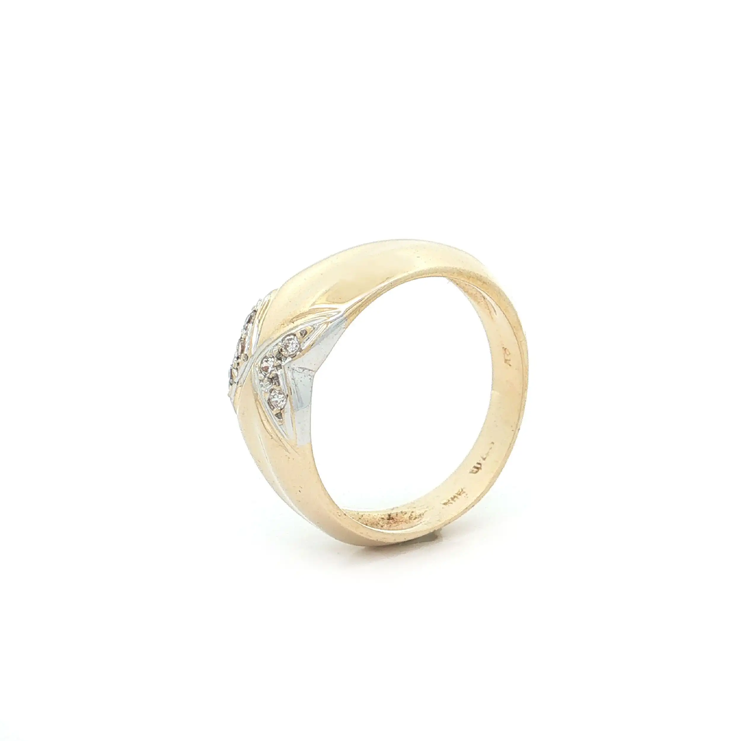 Ring Bicolor mit Zirkonia Ring Bicolor mit Zirkonia