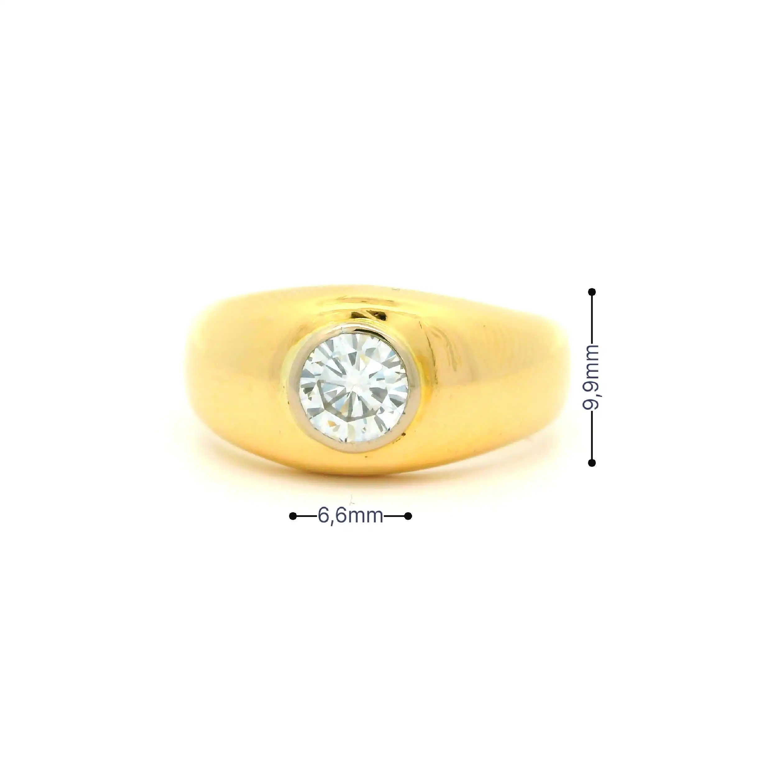 Solitärring Gelbgold mit Brillant Solitärring Gelbgold mit Brillant