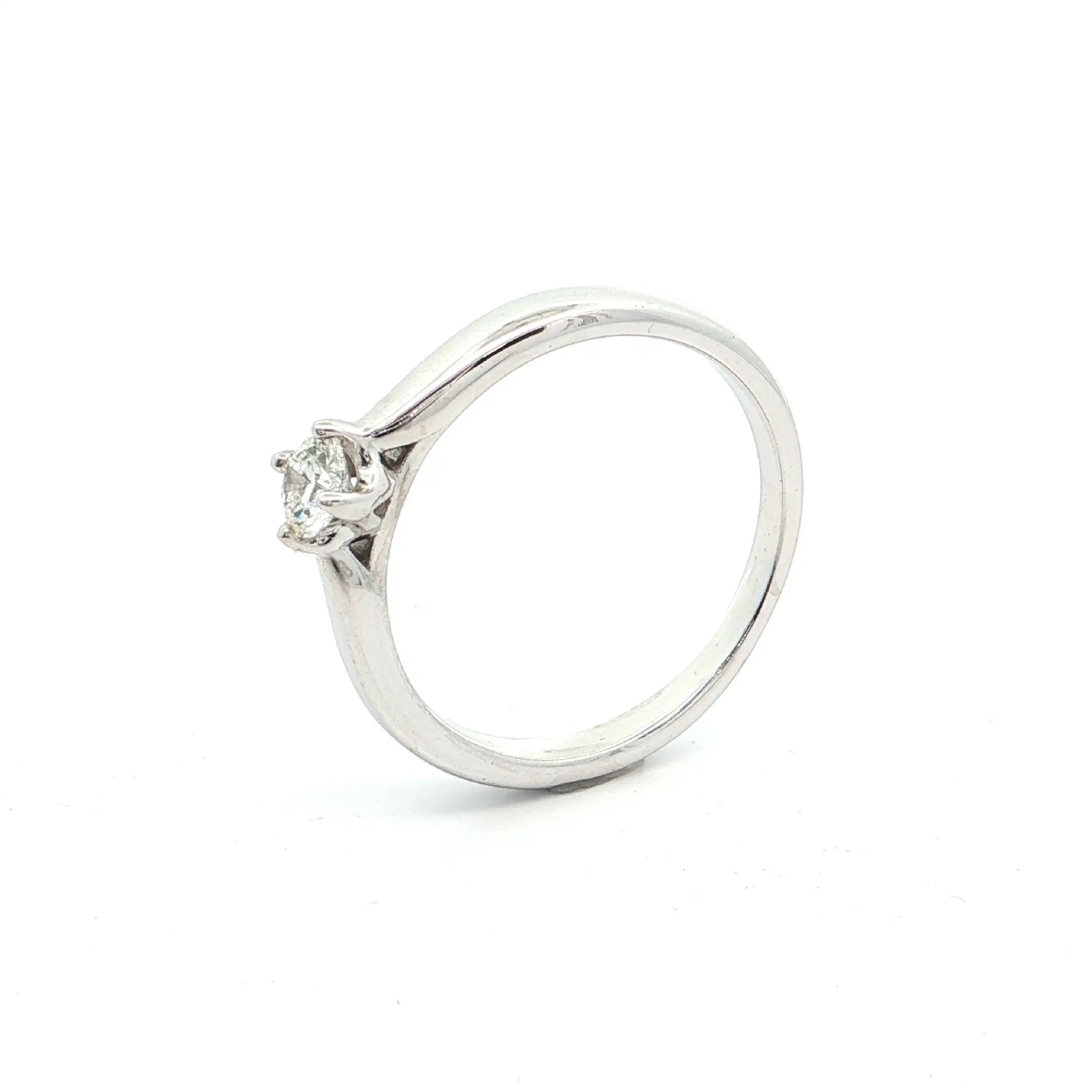 Solitärring Weißgold mit Brillant 0,15ct Solitärring Weißgold mit Brillant 0,15ct