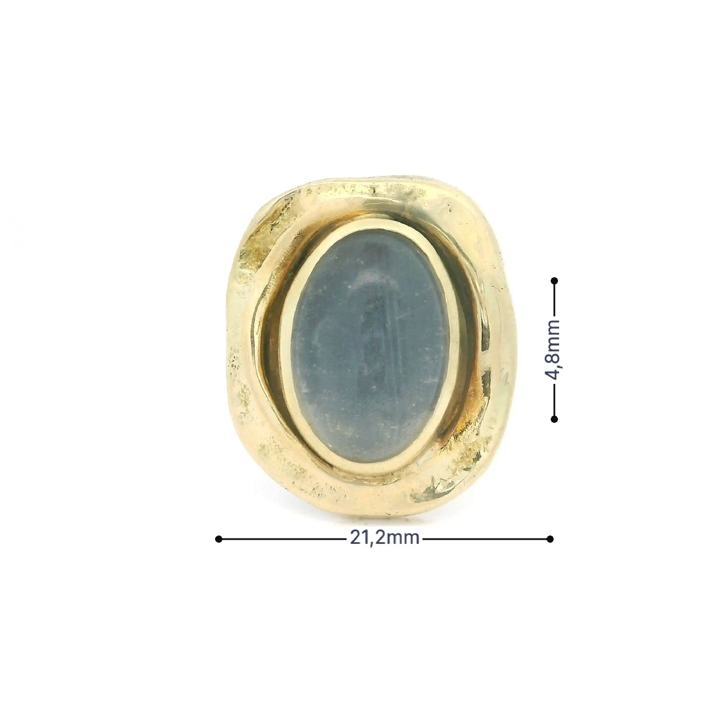 Ring Gelbgold mit Mondstein
