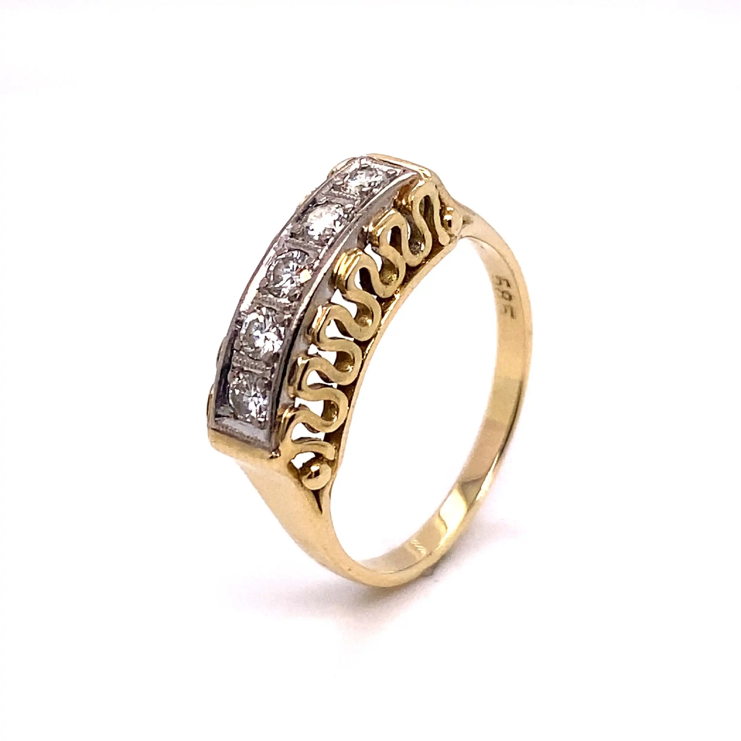 Ring Bicolor mit Brillanten Ring Bicolor mit Brillanten