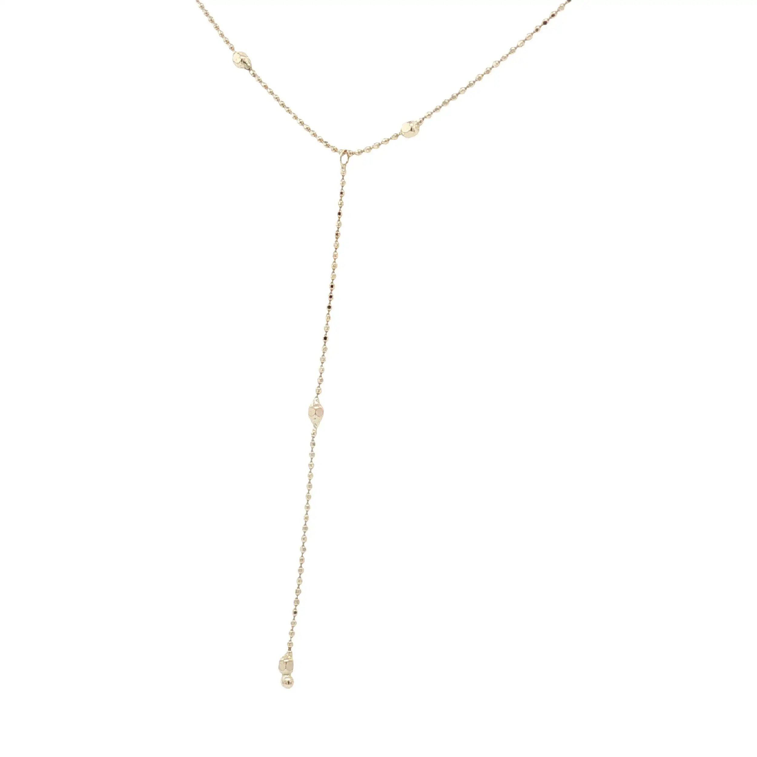 Y-Kügelchenkette Gelbgold Y-Kügelchenkette Gelbgold