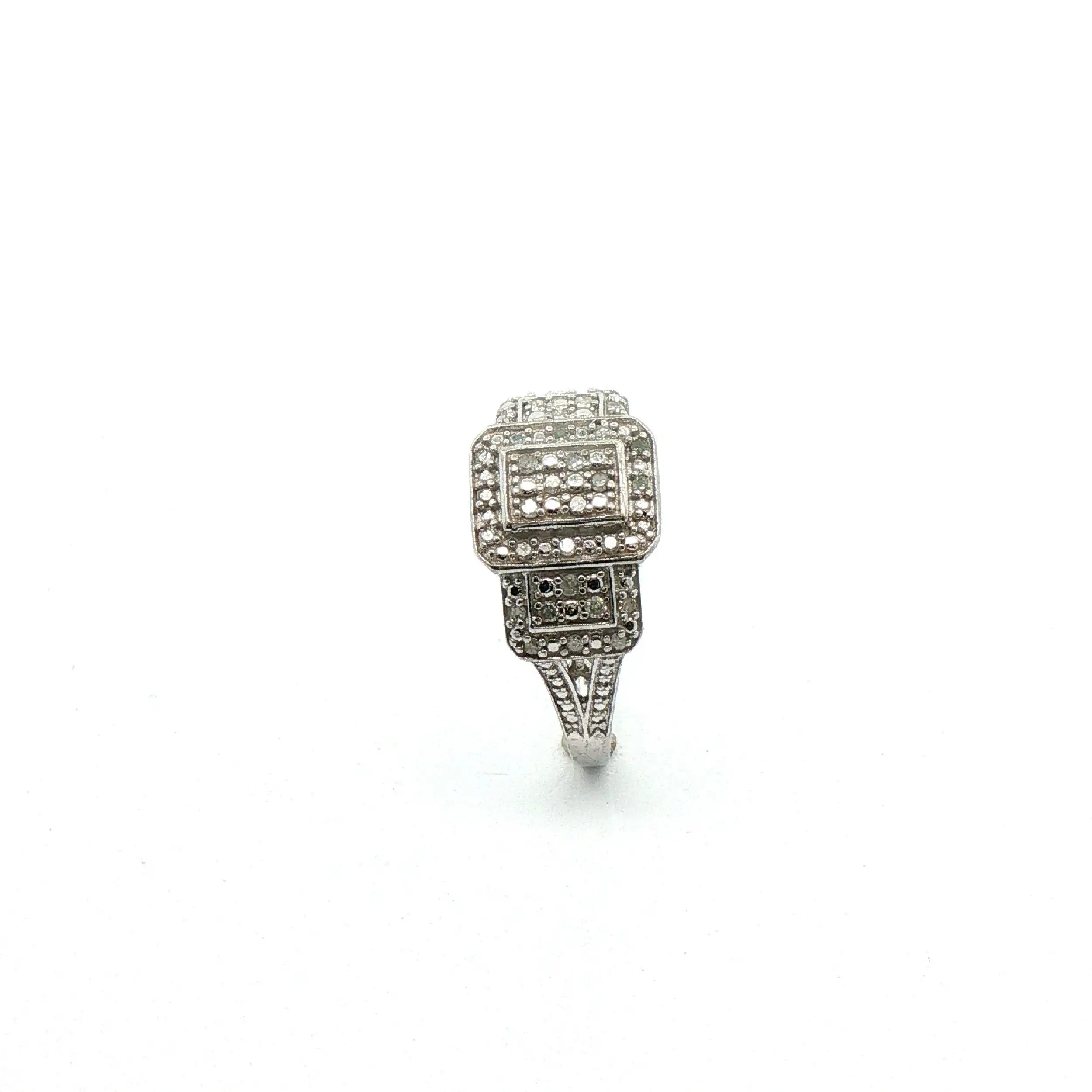Ring Silber mit Diamanten