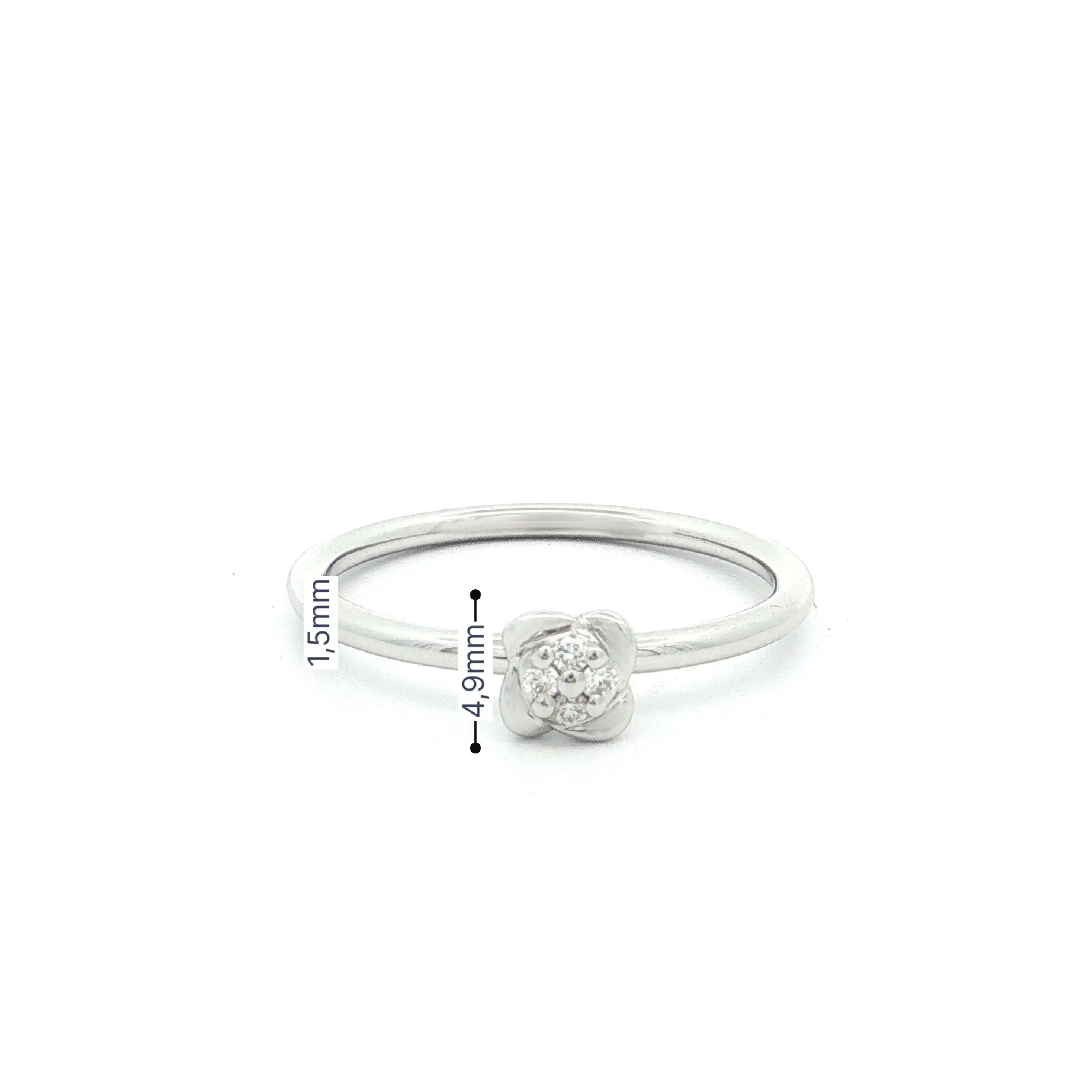 Ring Weißgold mit Brillanten Ring Weißgold mit Brillanten