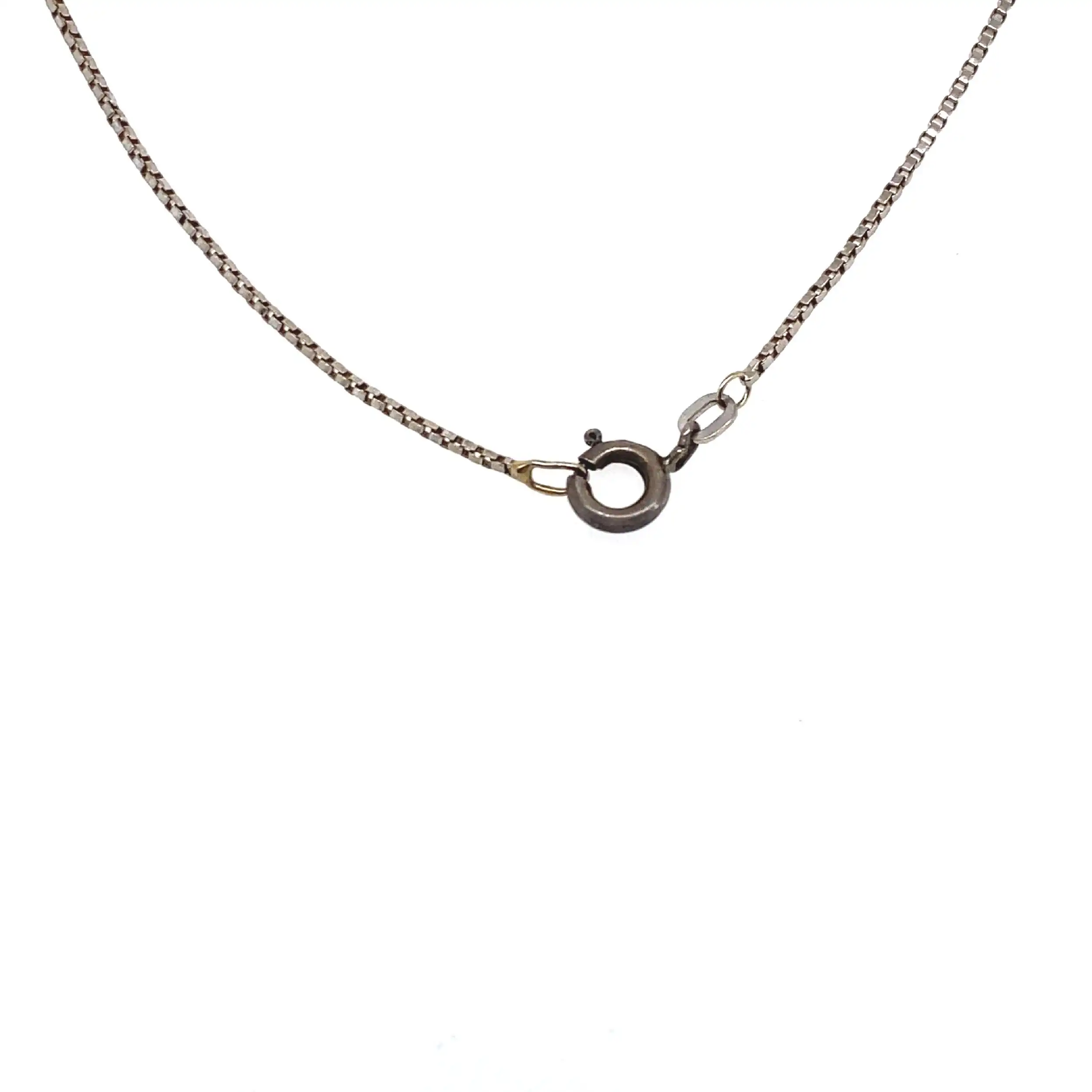 Collier Kette Bicolor mit Brillanten