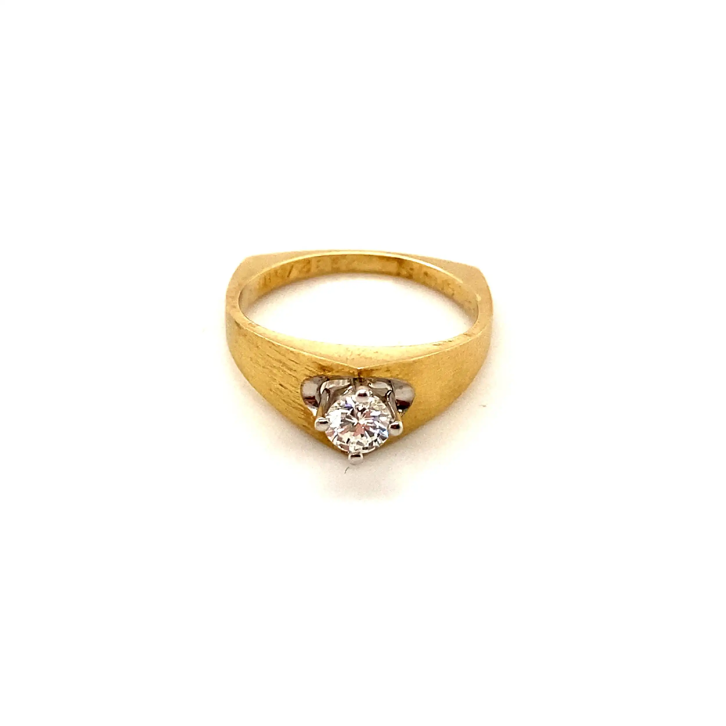 Ring Bicolor mit Brillant