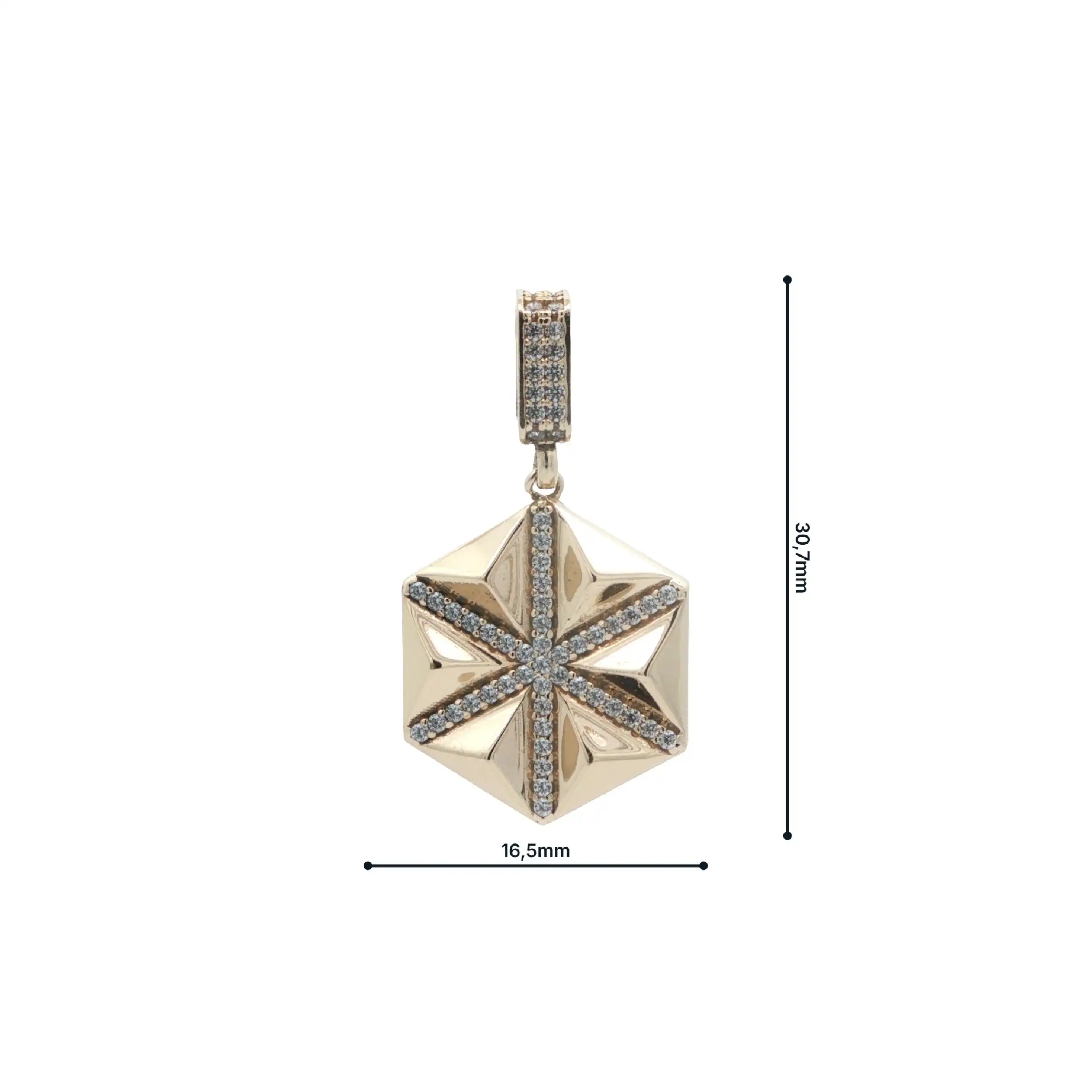 Anhänger Gelbgold mit Zirkonia