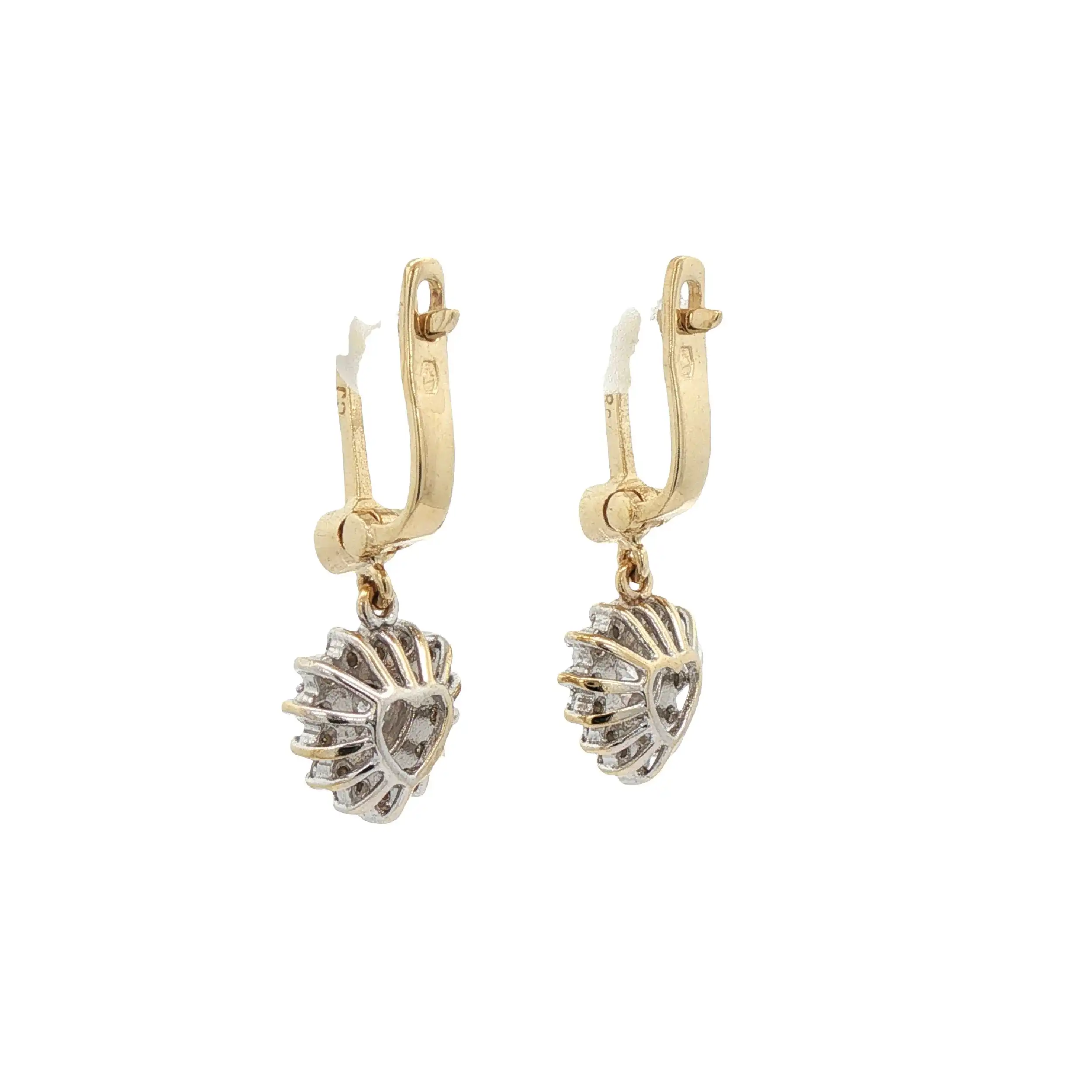 Ohrringe Bicolor mit Zirkonia Ohrringe Bicolor mit Zirkonia