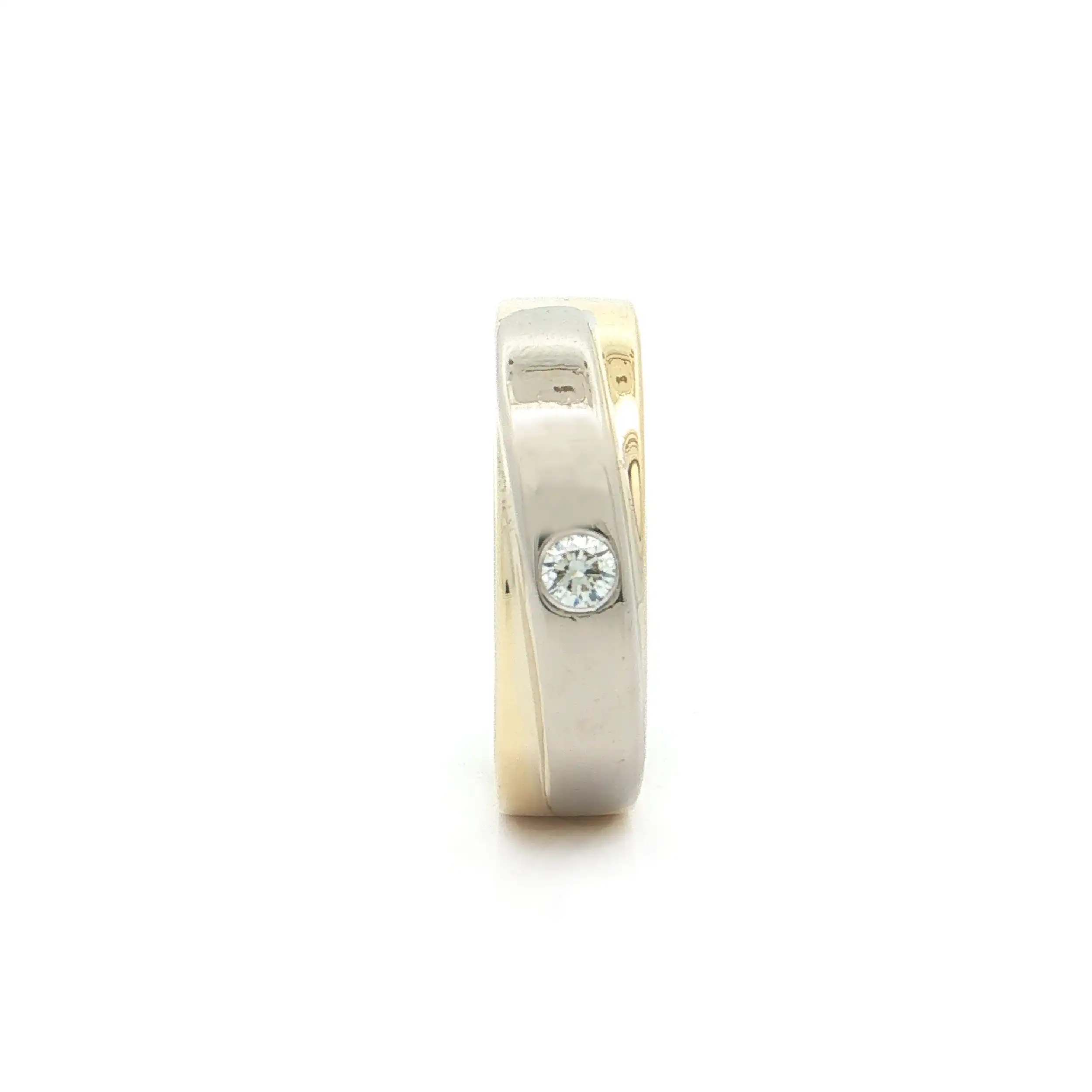 Ring Bicolor mit Brillant Ring Bicolor mit Brillant