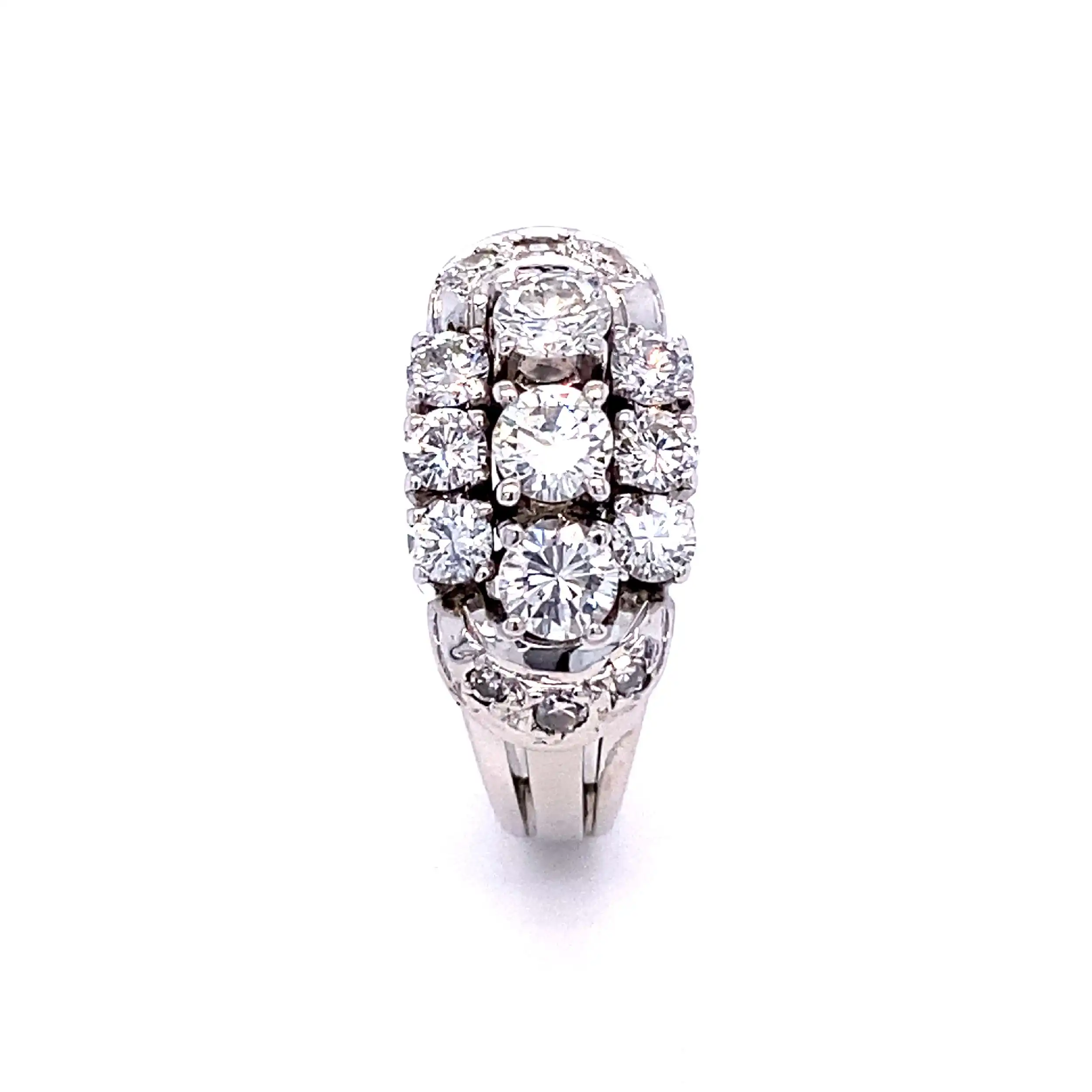 Ring weißgold mit 9 Brillanten und 6 Diamanten Ring weißgold mit 9 Brillanten und 6 Diamanten