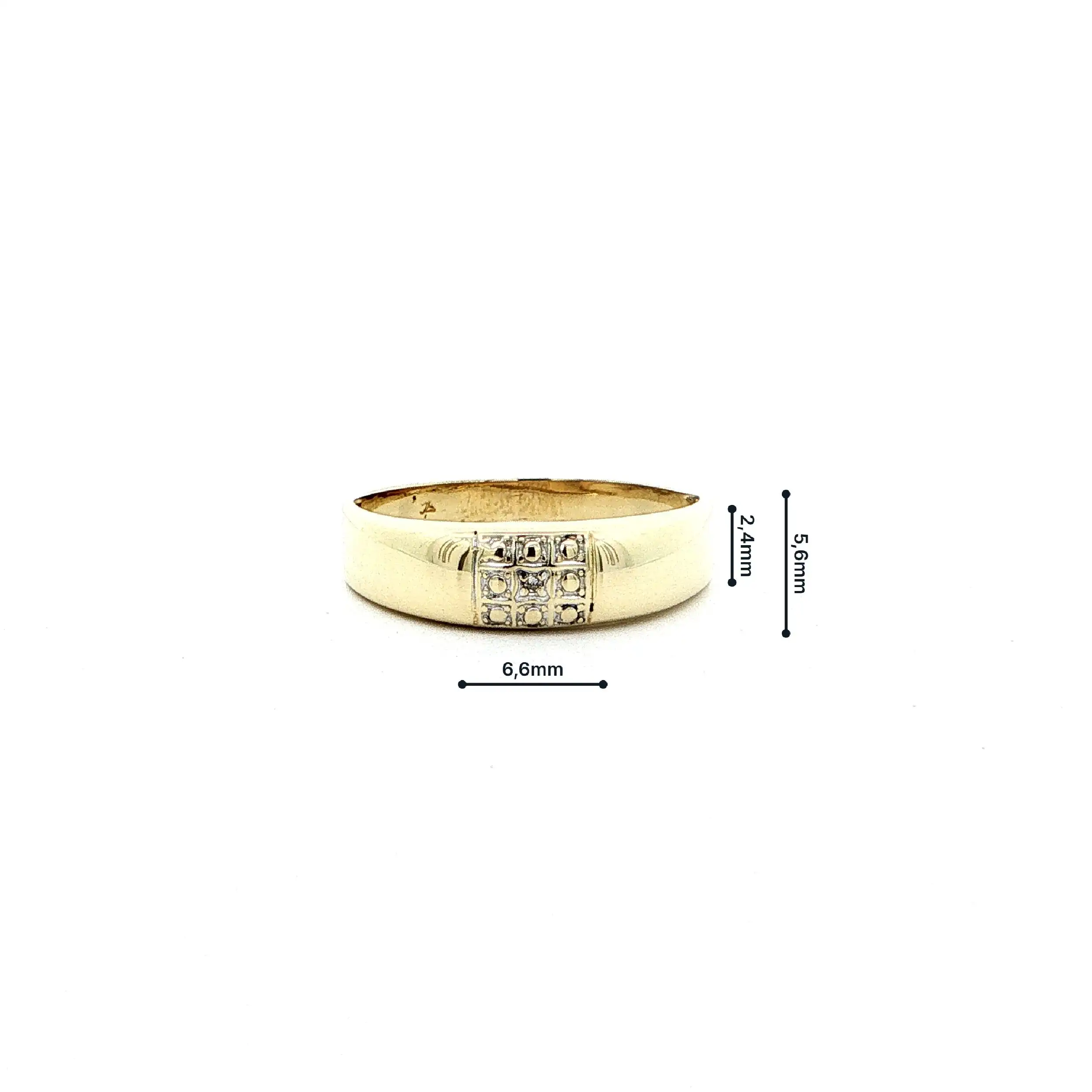 Ring Gelbgold mit Diamant