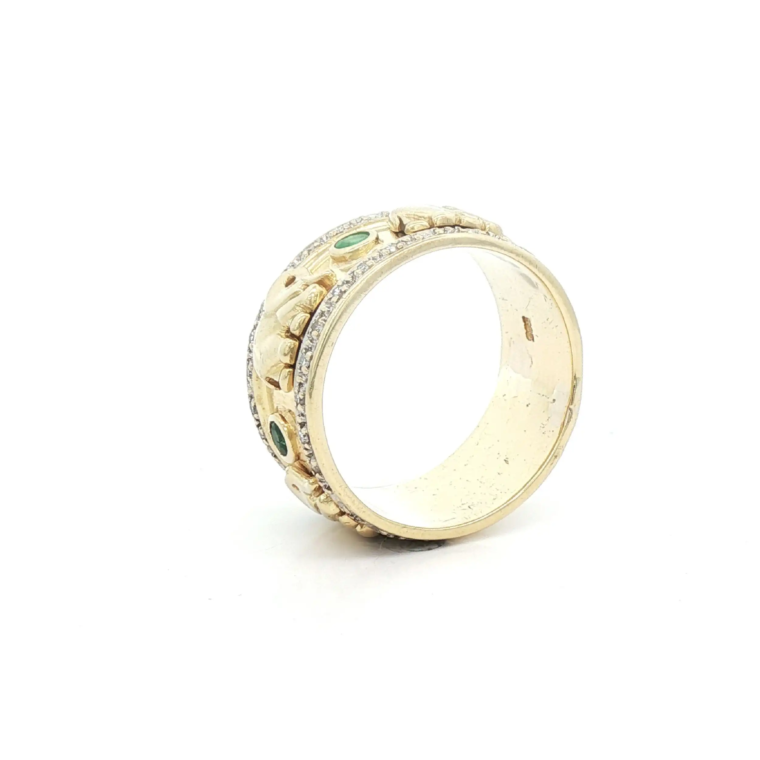 Ring Bicolor Elefanten mit Farbsteinen