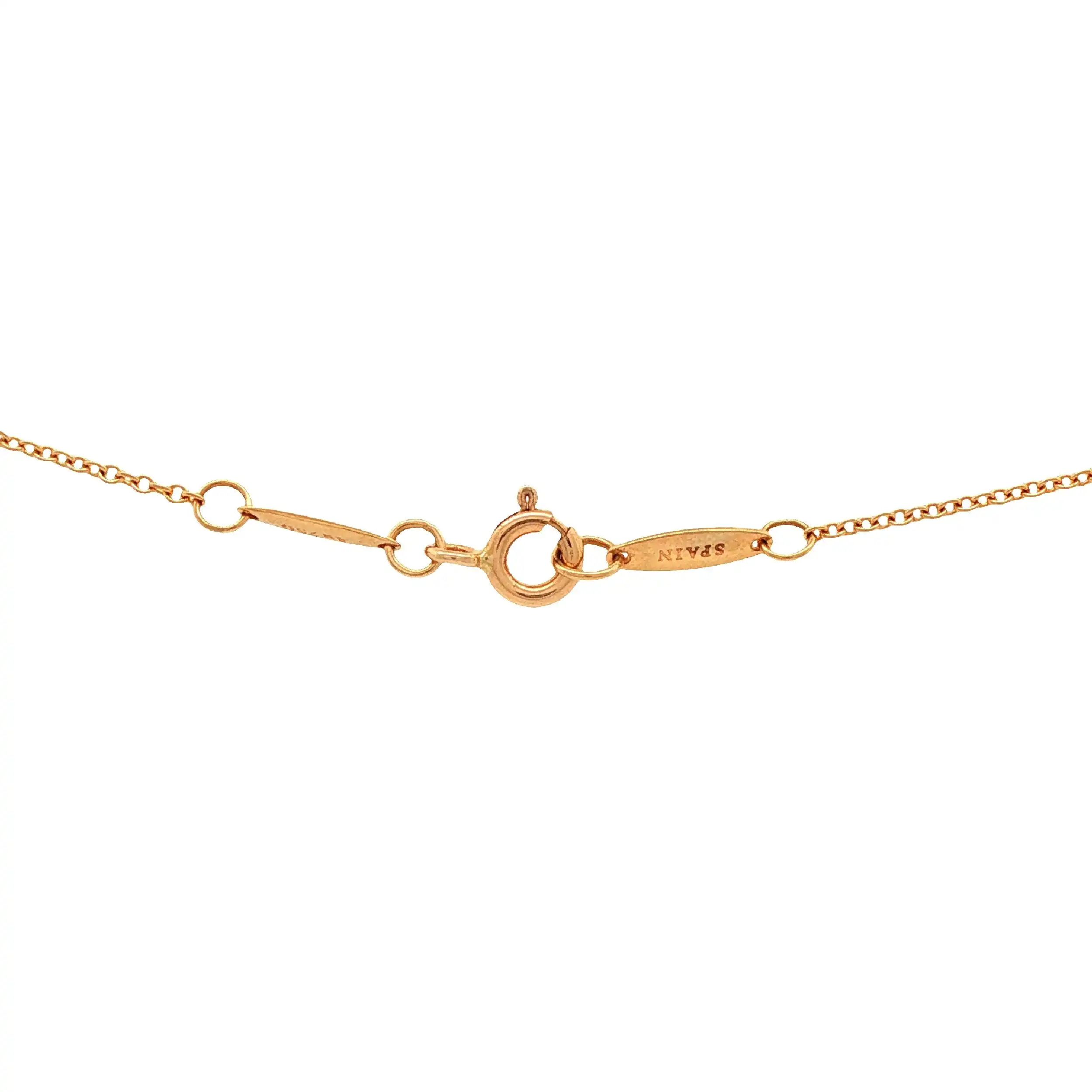 Ankerkette Gelbgold mit Herzanhänger graviert mit 0,02ct. Tiffany & Co. Ankerkette Gelbgold mit Herzanhänger graviert mit 0,02ct. Tiffany & Co.