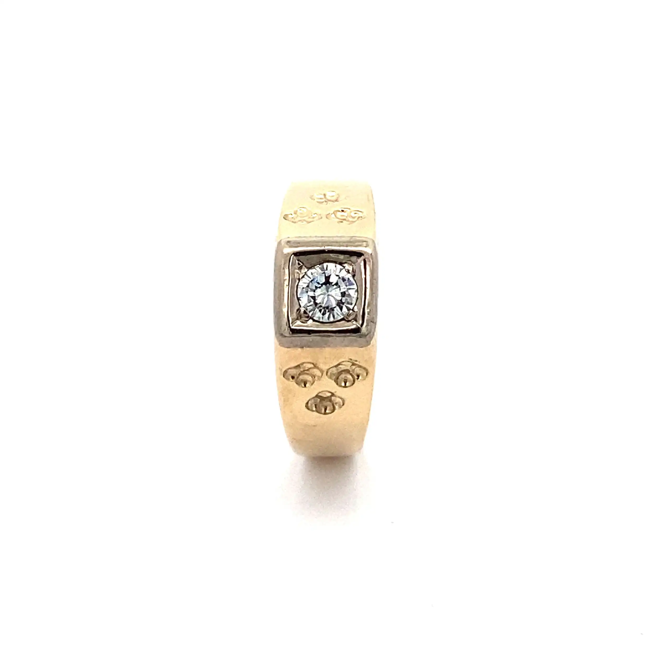 Ring Bicolor mit Brillant
