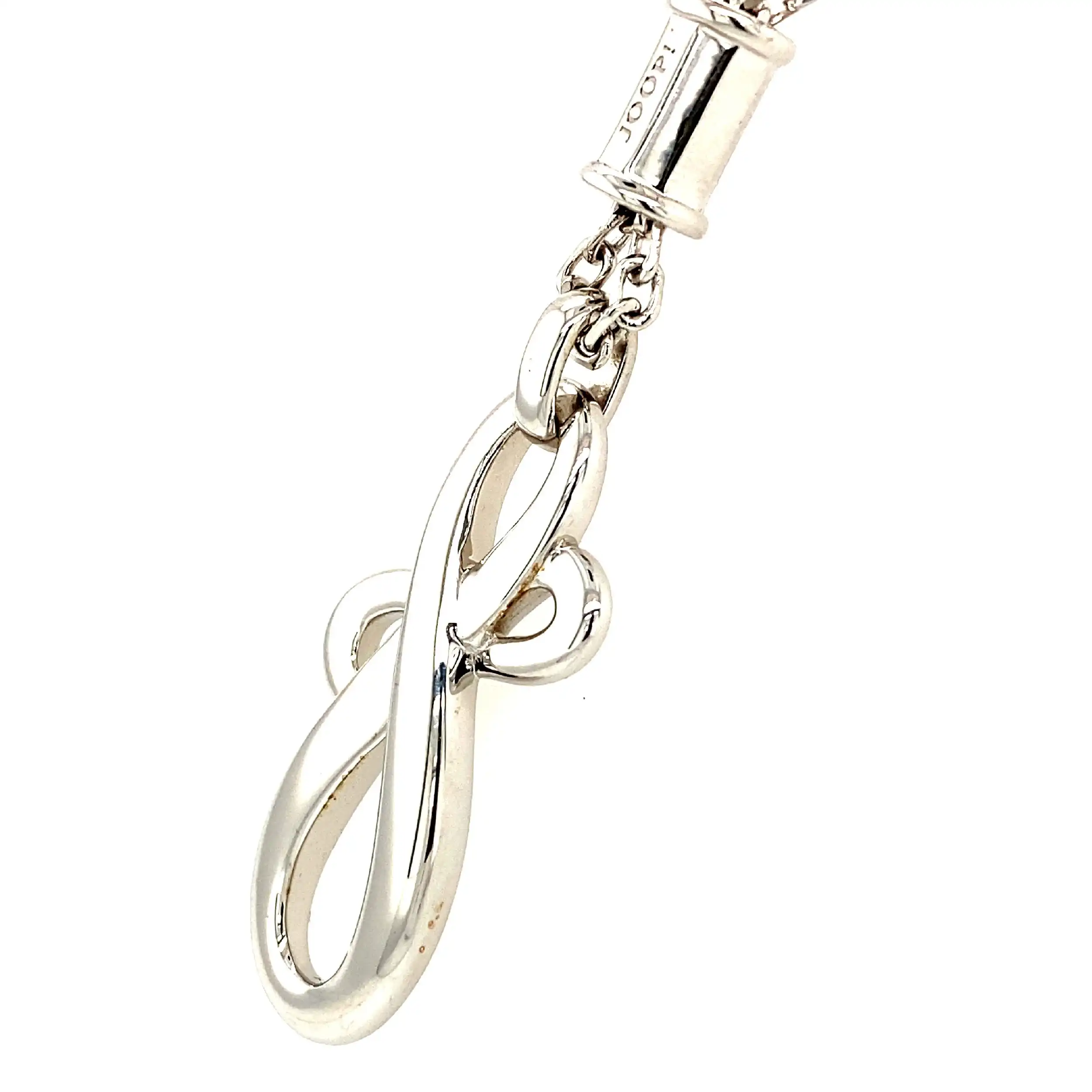 Silber Kette Joop mit Doppelschleife Anhänger Silber Kette Joop mit Doppelschleife Anhänger