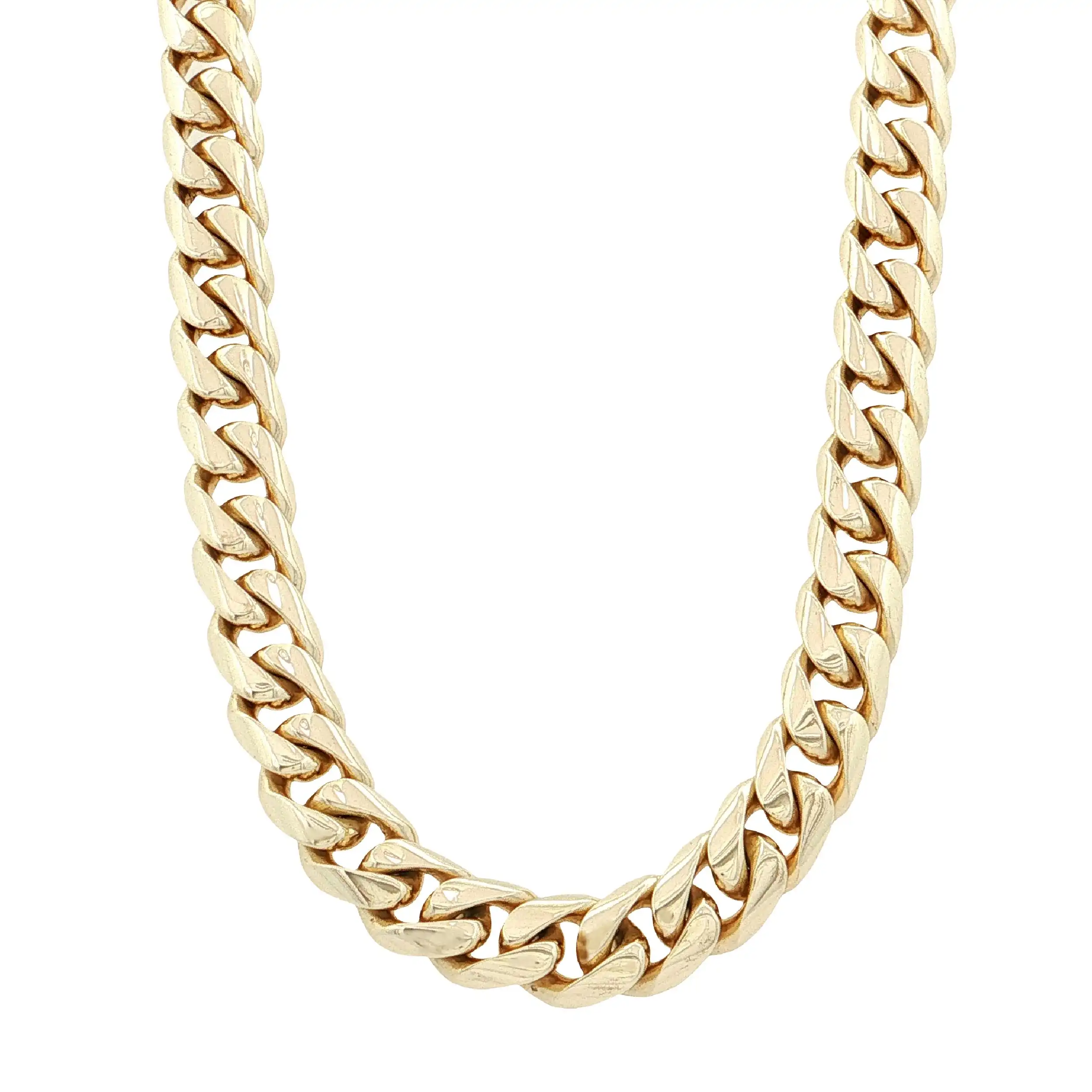 Panzerkette Gelbgold massiv