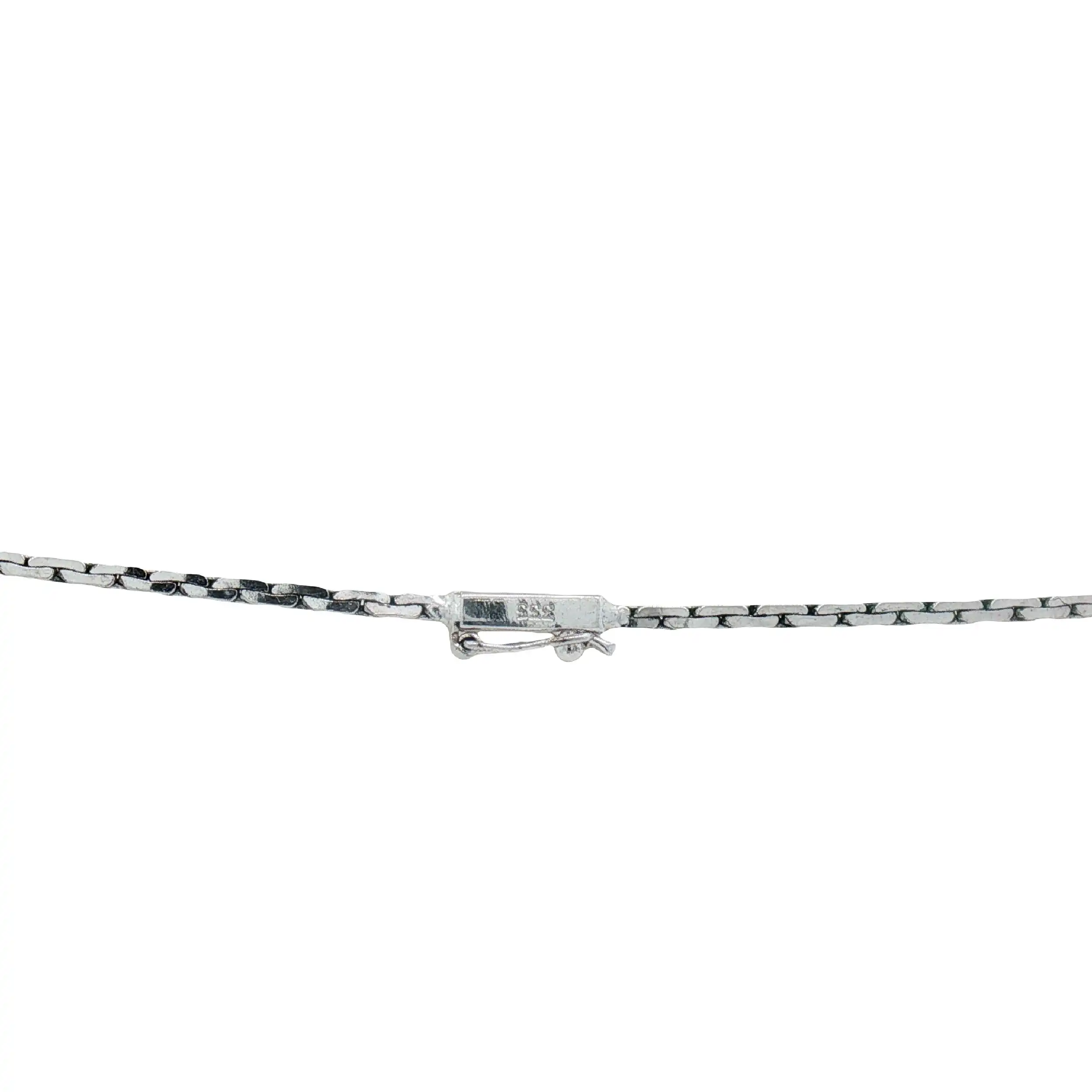 Collier Weißgold mit Opal Doublette und Diamanten