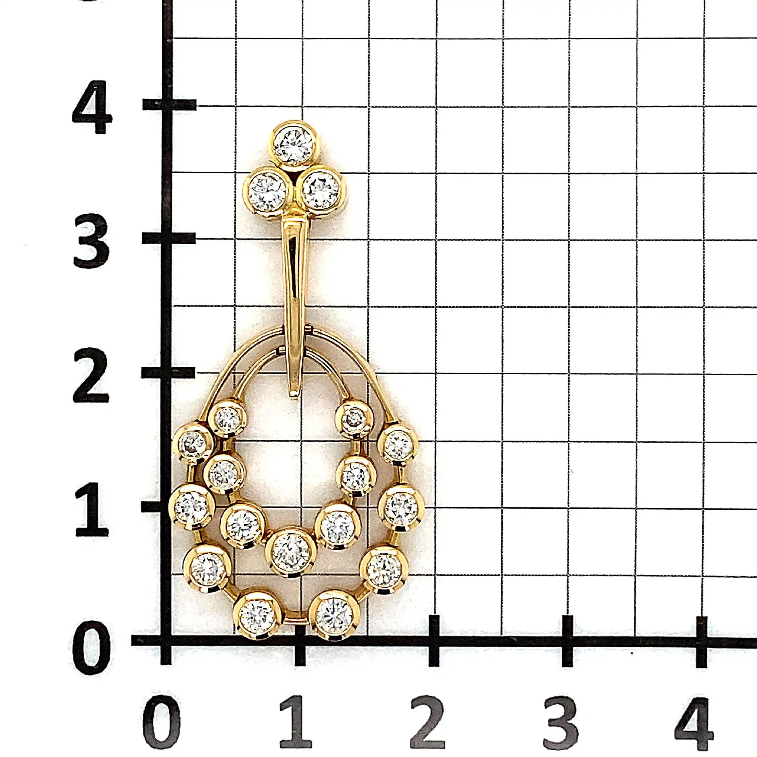 Anhänger Gelbgold mit 18 Brillanten Anhänger Gelbgold mit 18 Brillanten