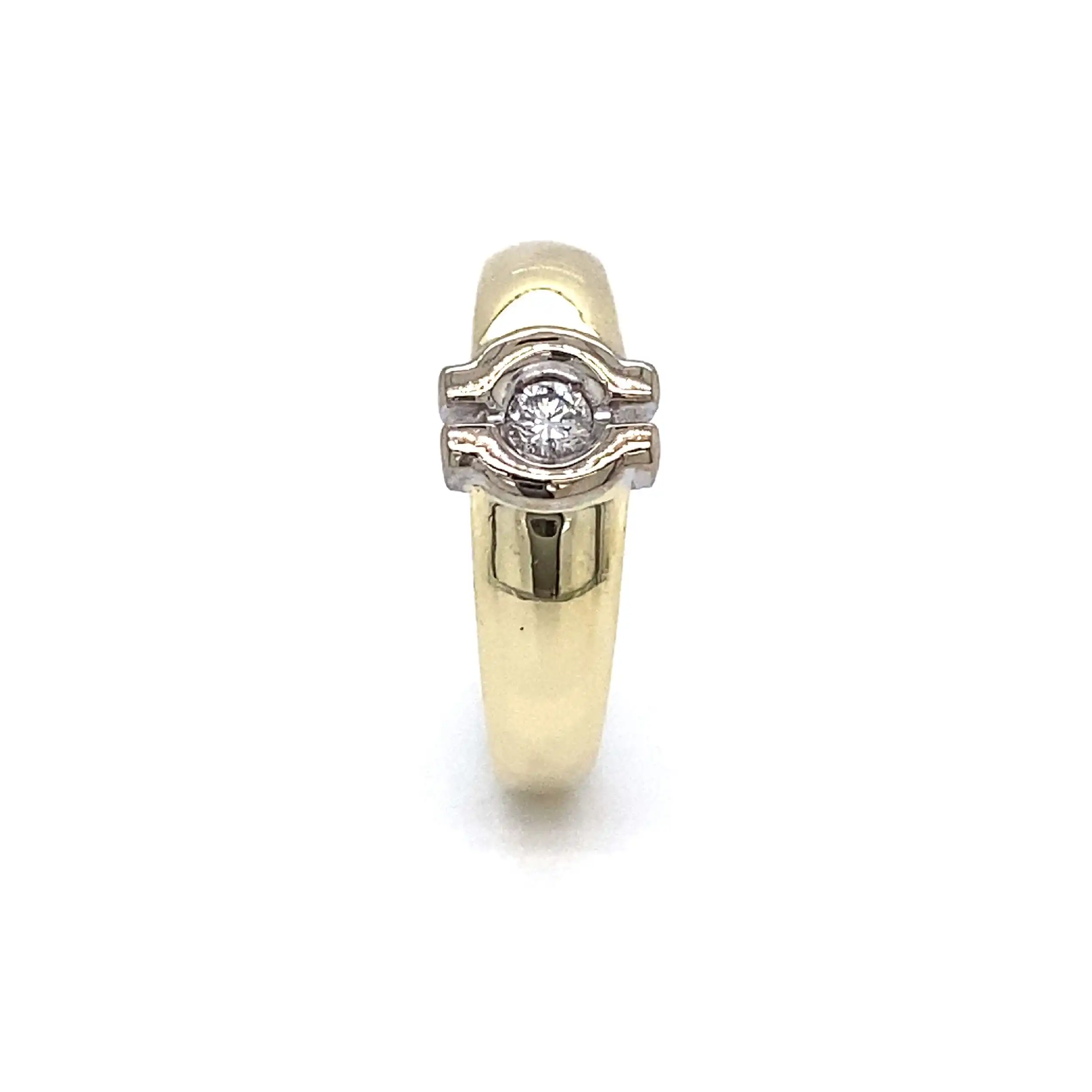 Ring Gelbgold mit Brillant Ring Gelbgold mit Brillant