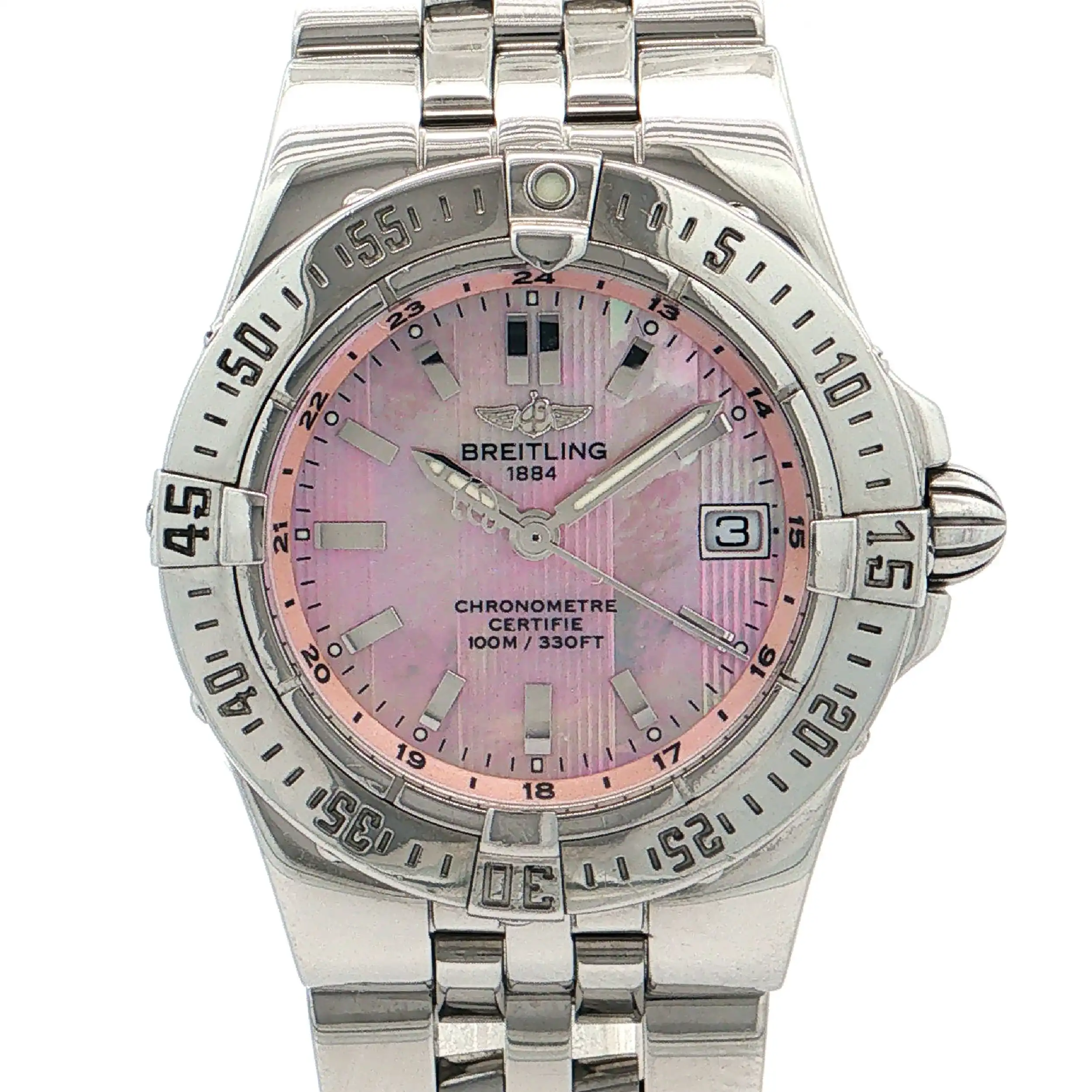 Damenuhr Breitling Starliner Perlmut 30mm Ref.A71340 mit Papieren Damenuhr Breitling Starliner Perlmut 30mm Ref.A71340 mit Papieren